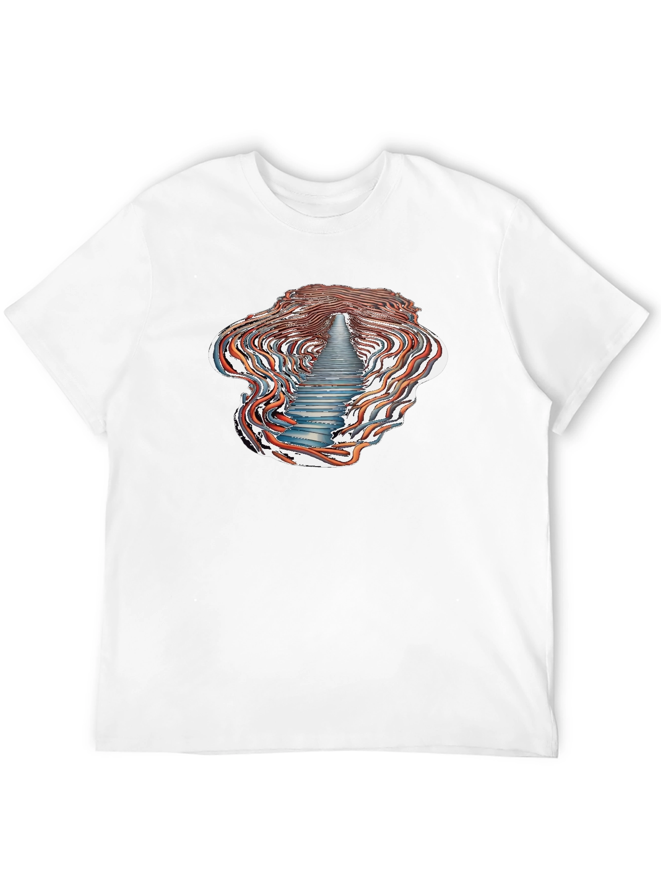 Abstract Stairway T-Shirt - Unique Design