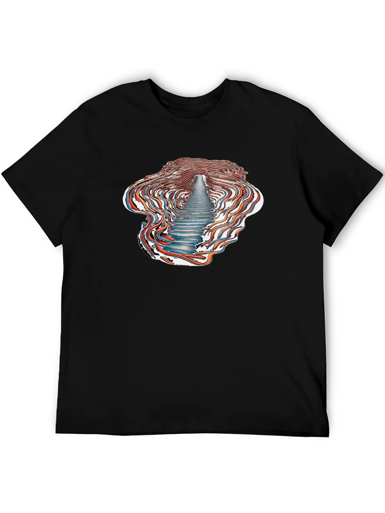 Abstract Stairway T-Shirt - Unique Design
