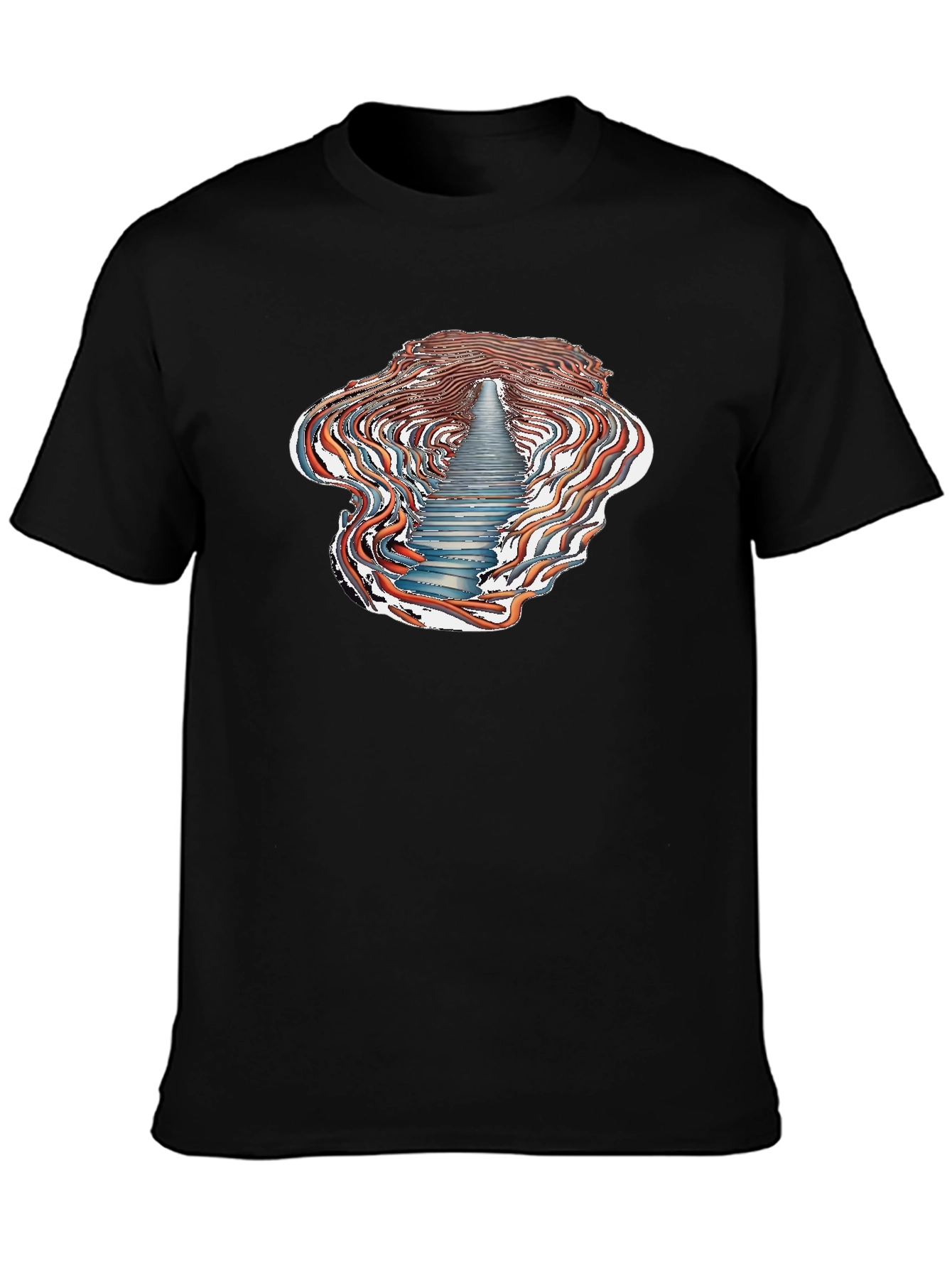 Abstract Stairway T-Shirt - Unique Design