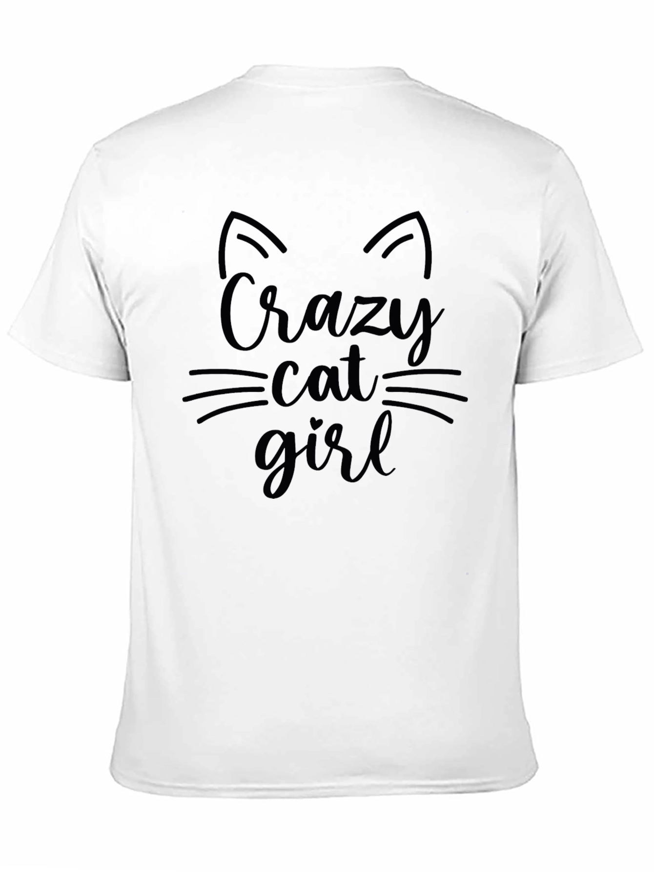 Crazy Cat Girl T-Shirt - Fun Graphic Tee