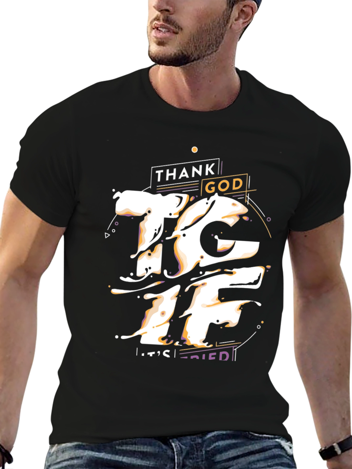 Thank God Its Fried Graphic T-Shirt