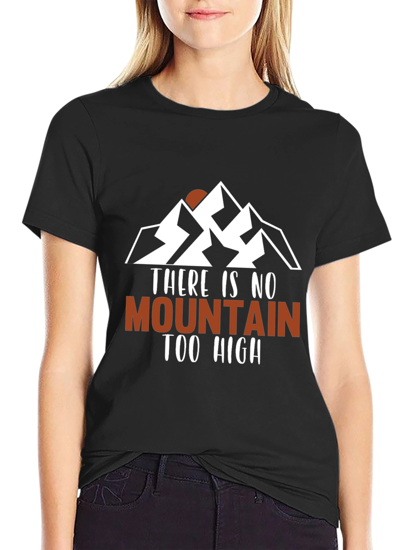 Mountain Graphic Mens Black T-Shirt