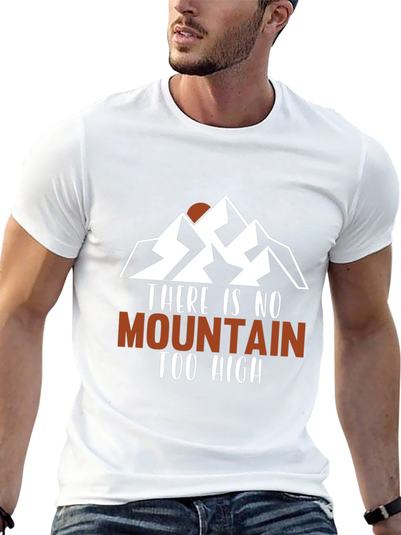 Mountain Graphic Mens Black T-Shirt