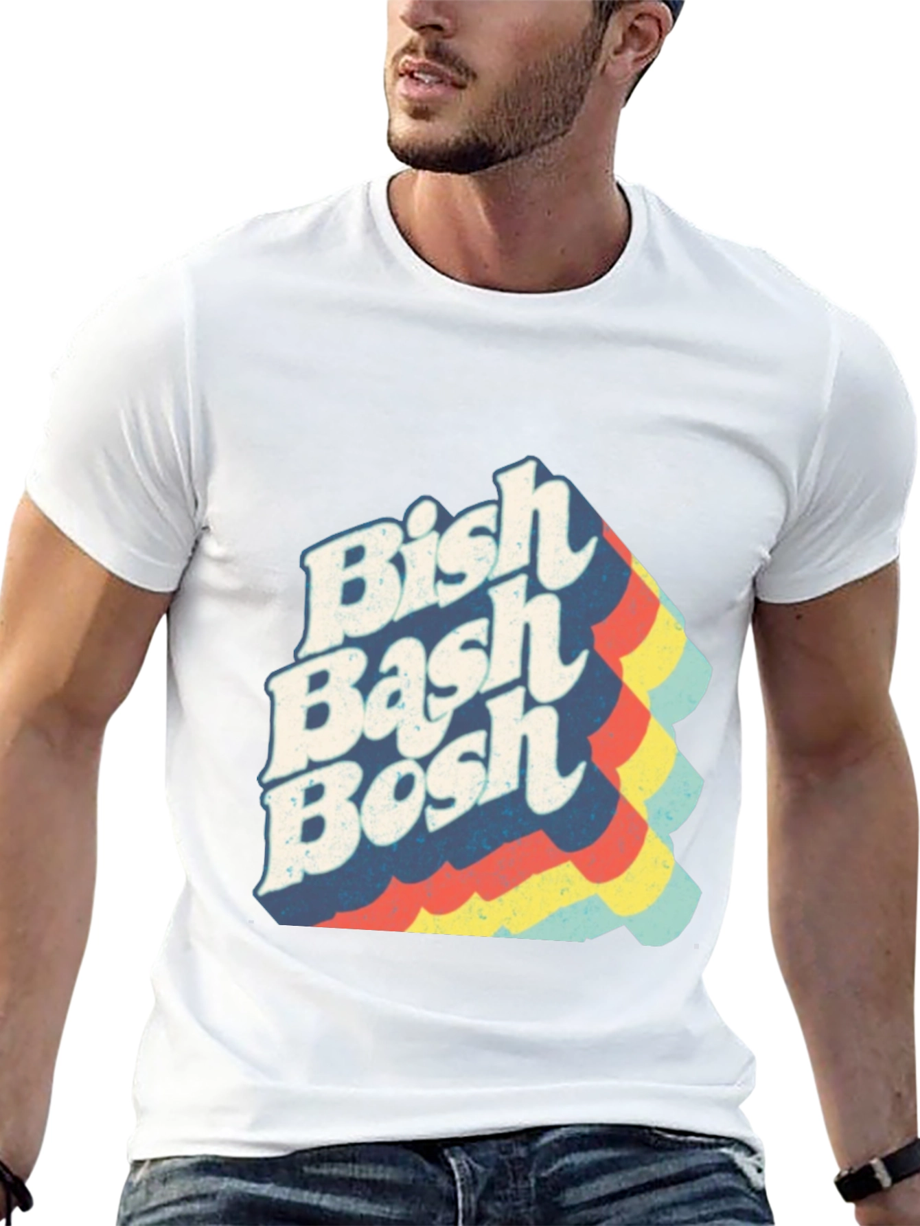 Bish Bash Bosh Retro T-Shirt - Classic Style