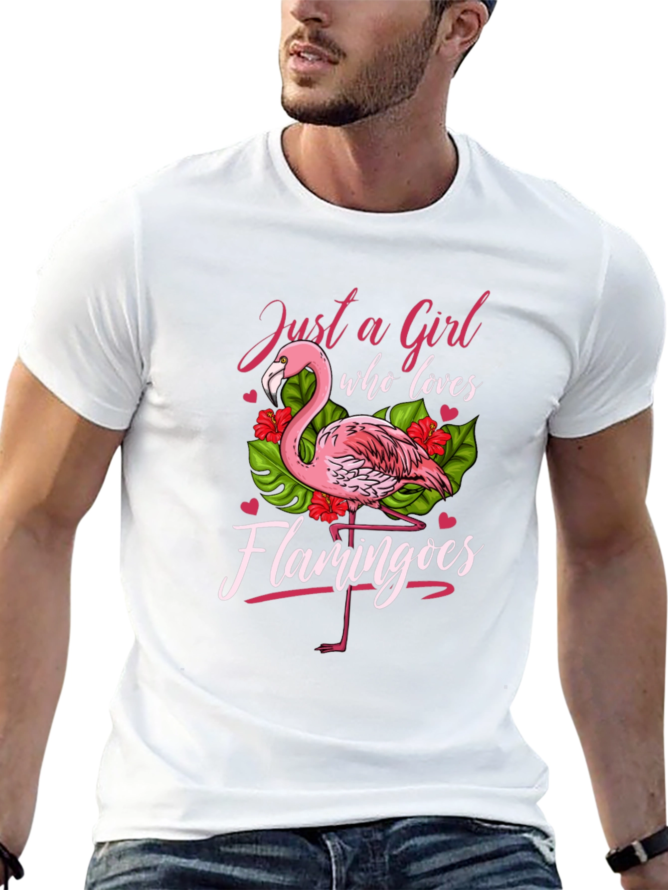 Just a Girl Who Loves Flamingos T-Shirt