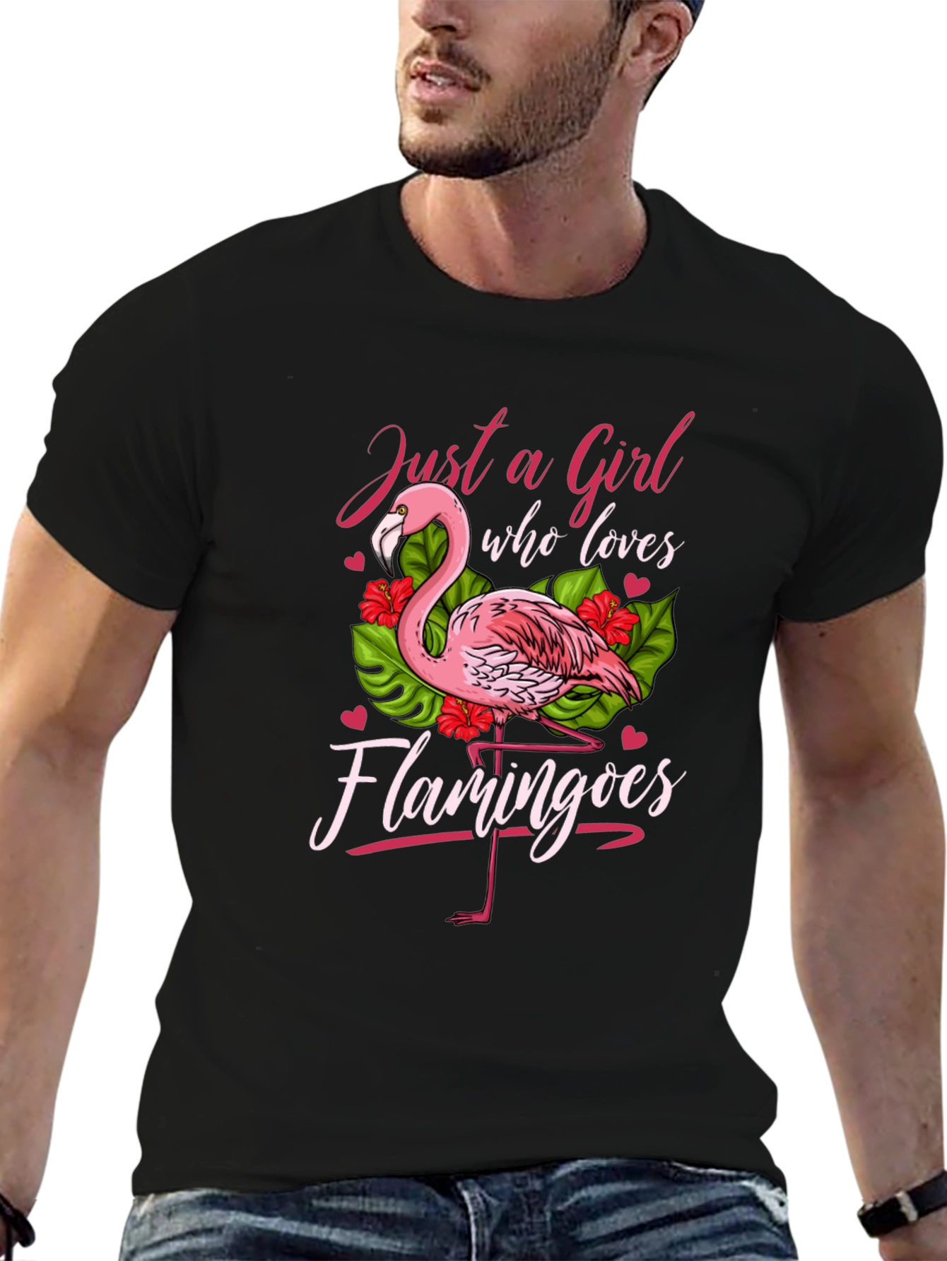 Just a Girl Who Loves Flamingos T-Shirt