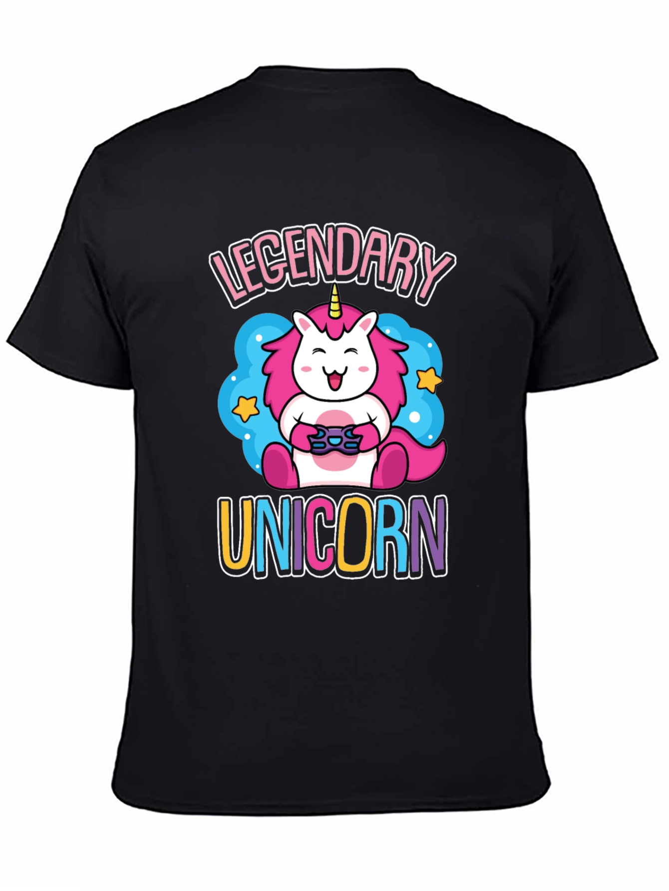 Legendary Unicorn Gamer Graphic T-Shirt