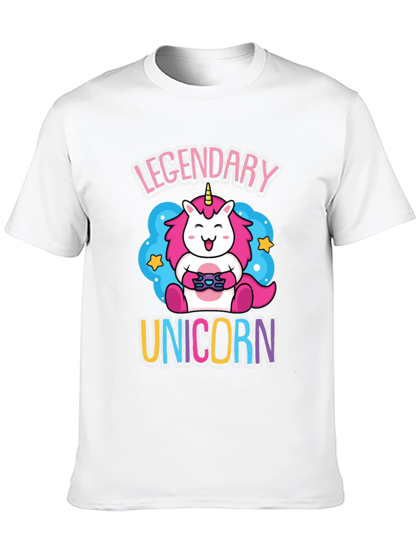 Legendary Unicorn Gamer Graphic T-Shirt
