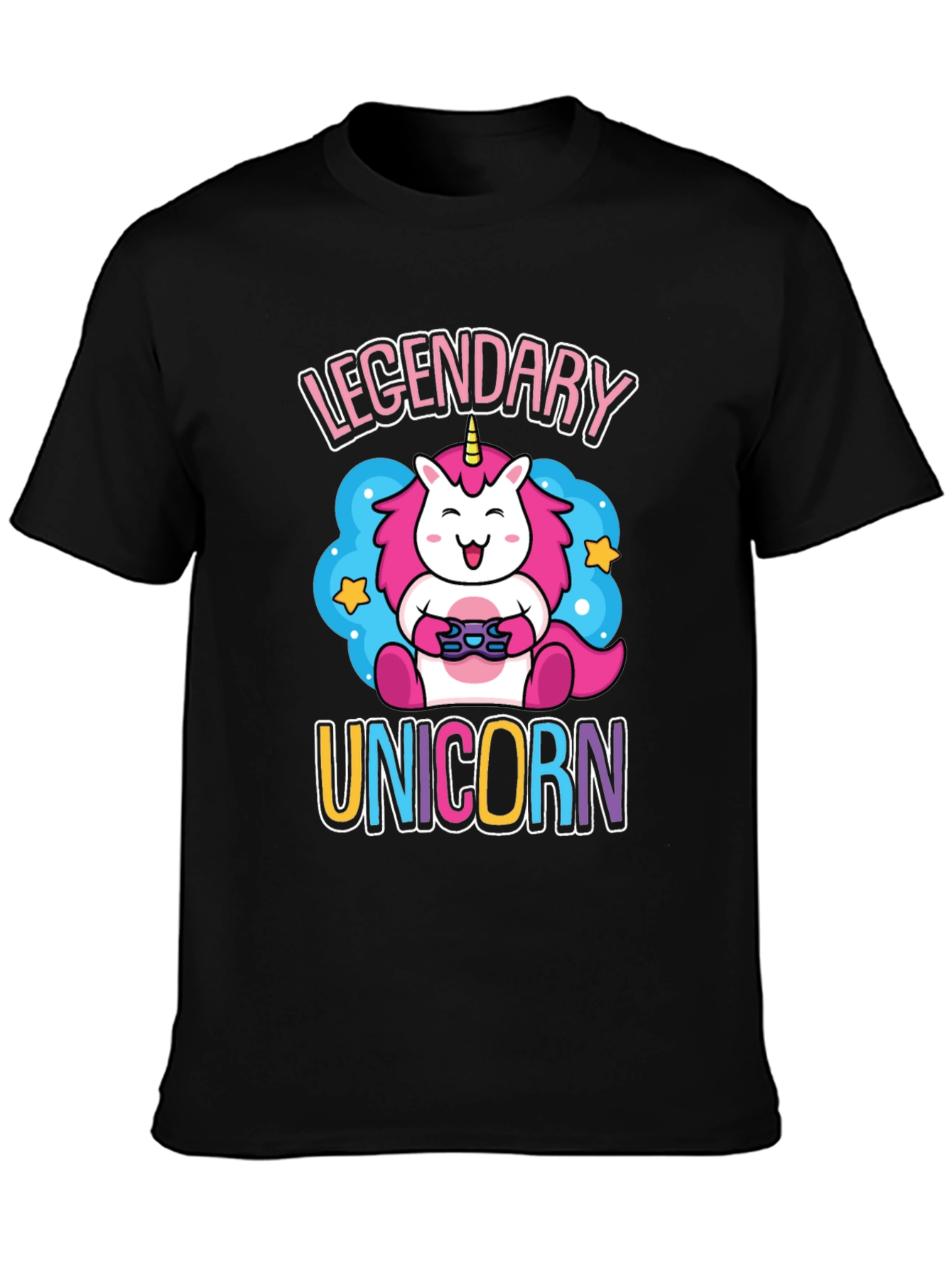 Legendary Unicorn Gamer Graphic T-Shirt