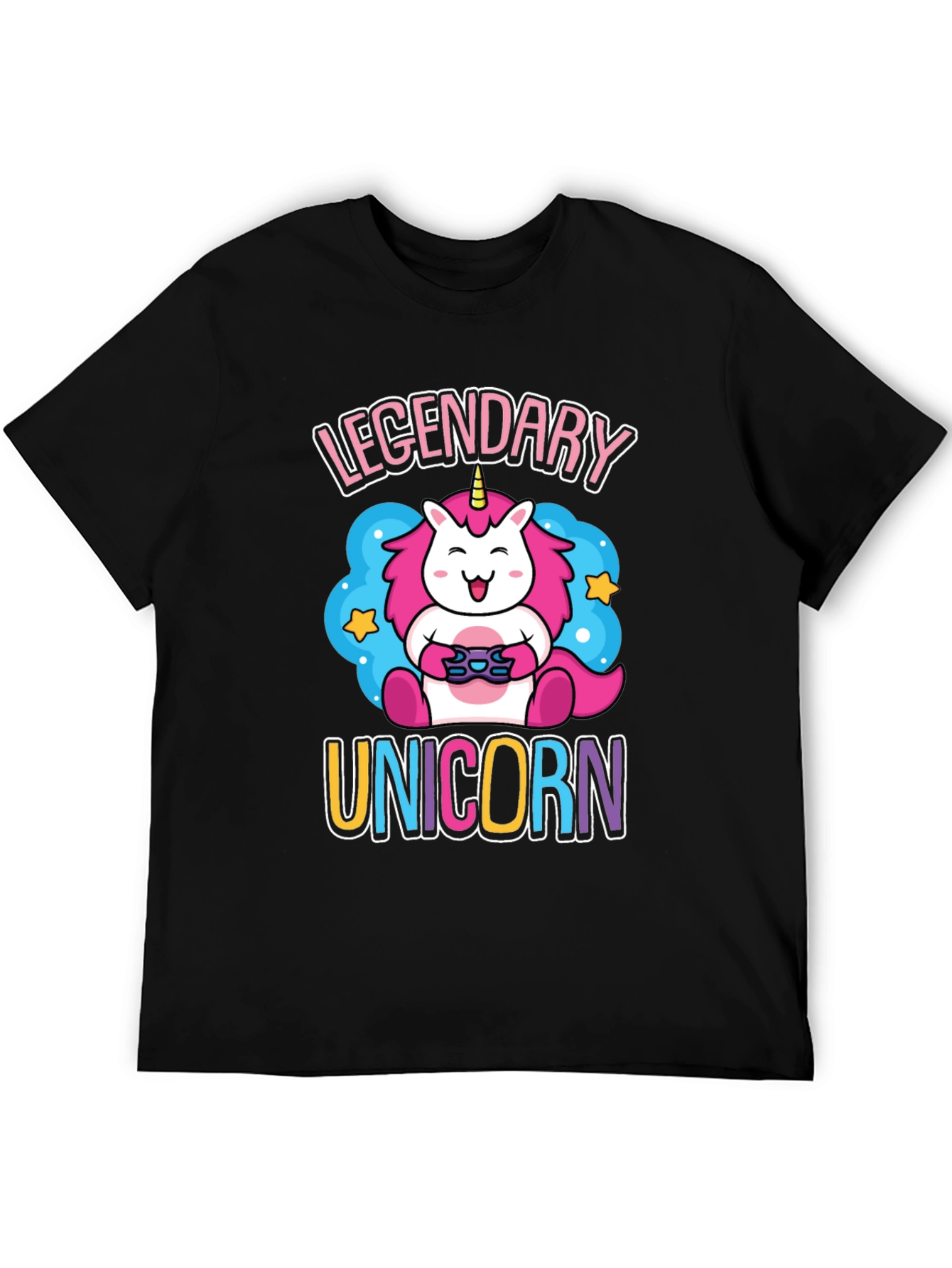 Legendary Unicorn Gamer Graphic T-Shirt