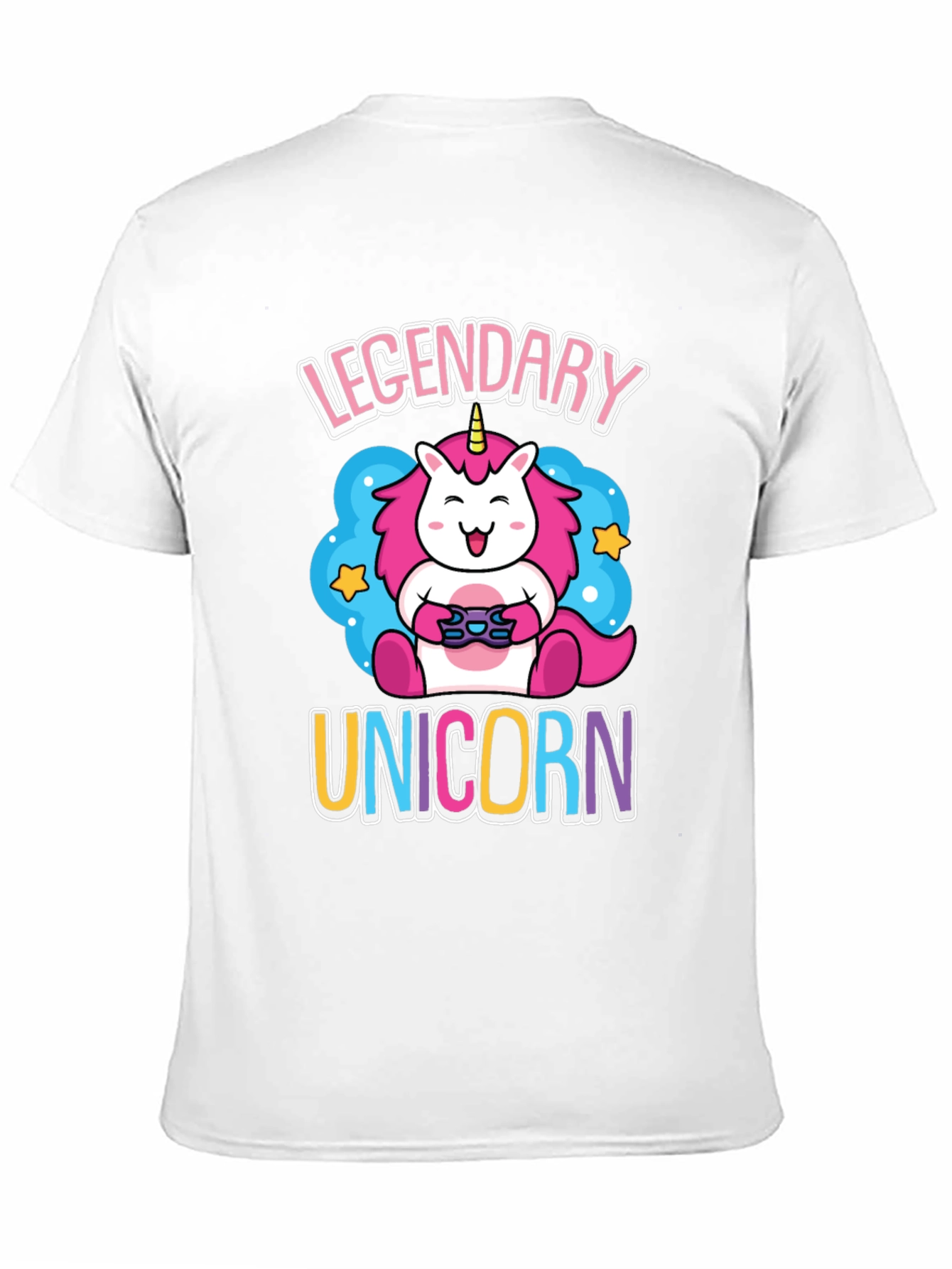 Legendary Unicorn Gamer Graphic T-Shirt