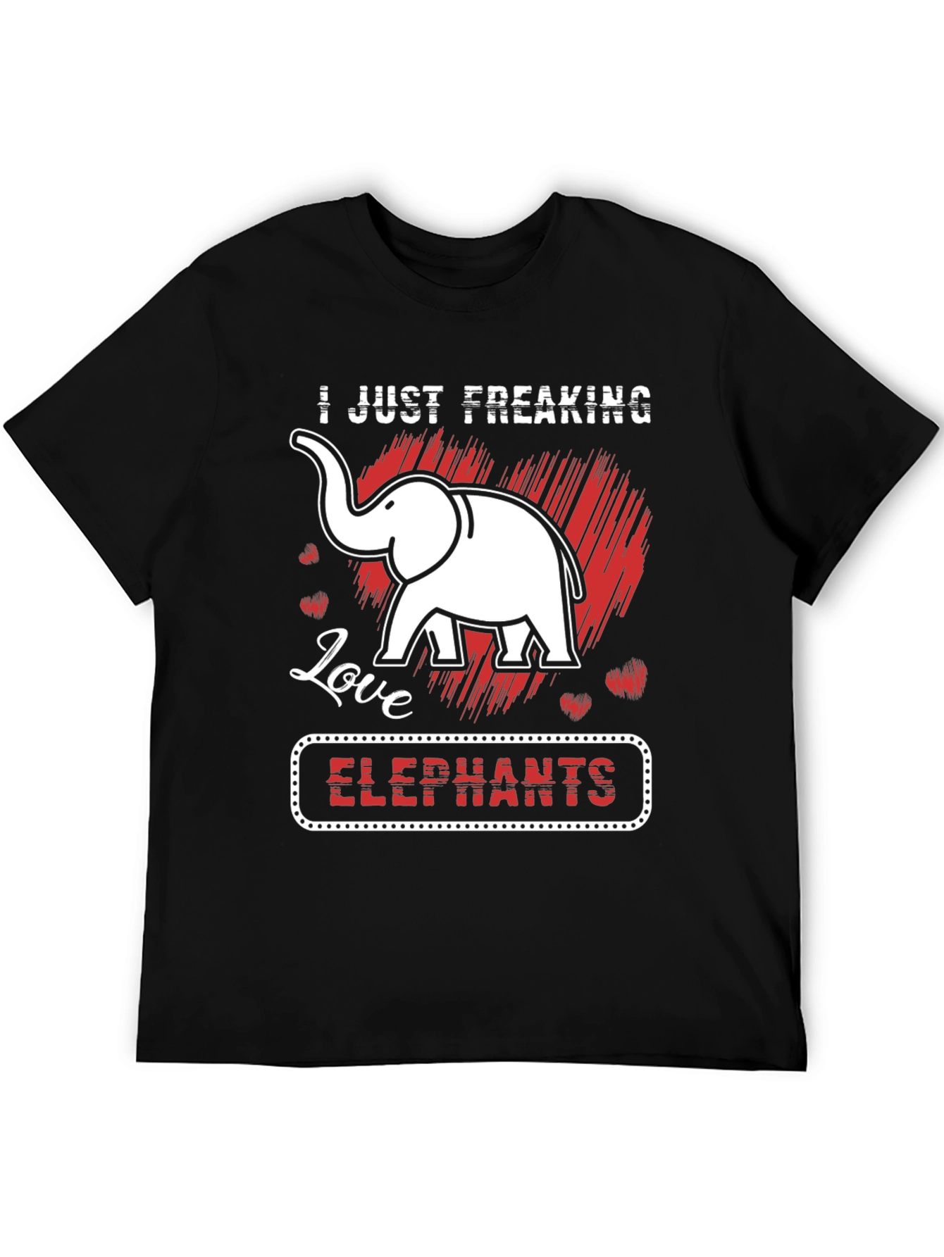I Just Freaking Love Elephants Graphic Tee