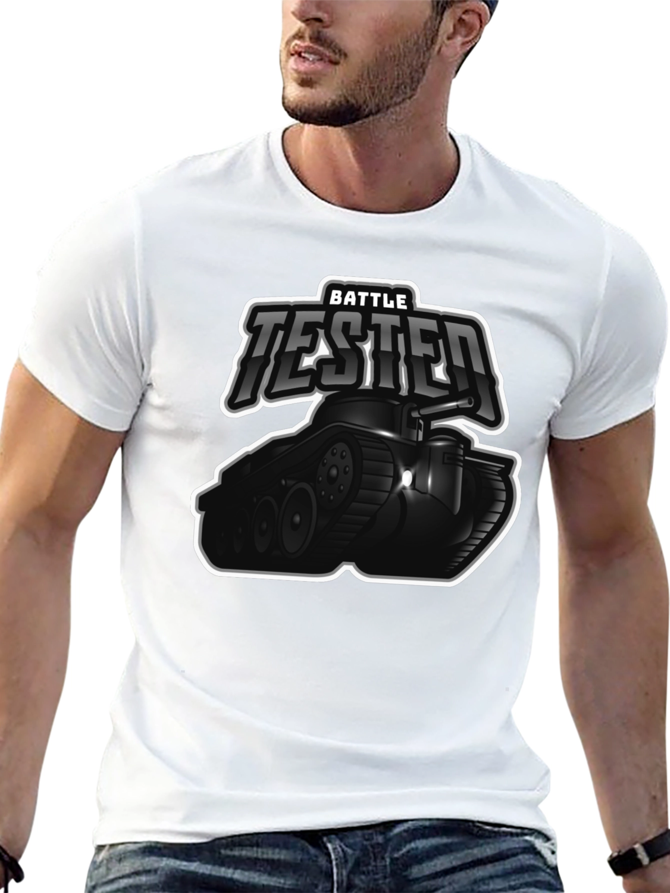 Battle Tested Tank Graphic T-Shirt