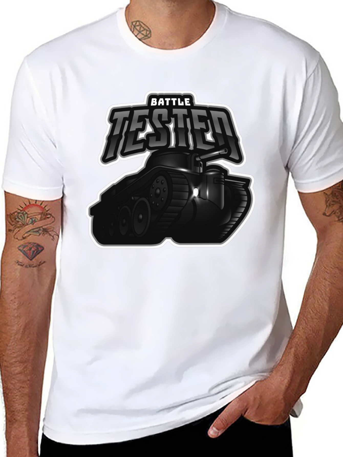 Battle Tested Tank Graphic T-Shirt