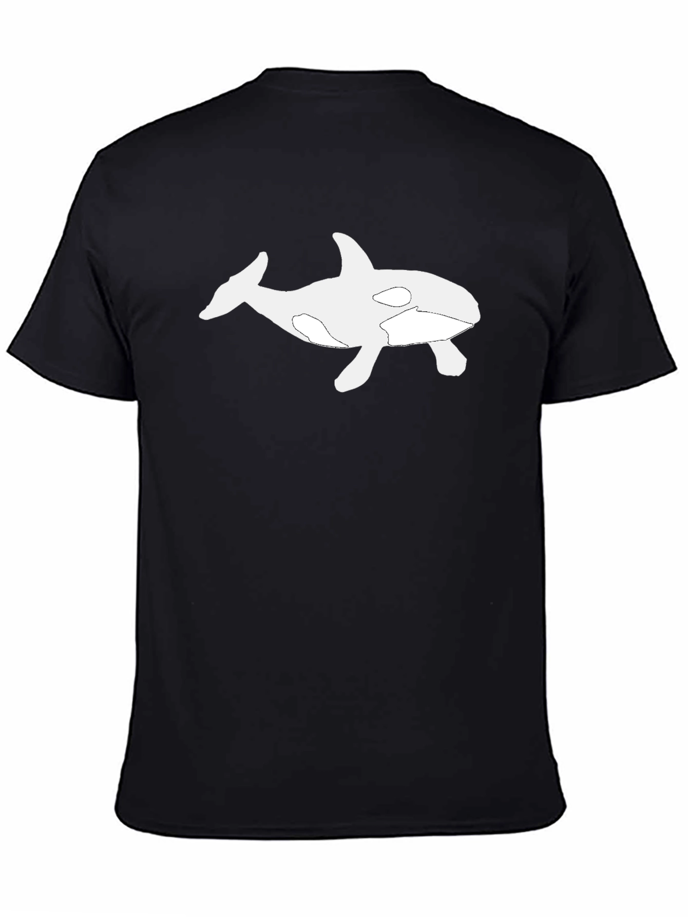 Orca Graphic T-Shirt - Black Cotton Blend