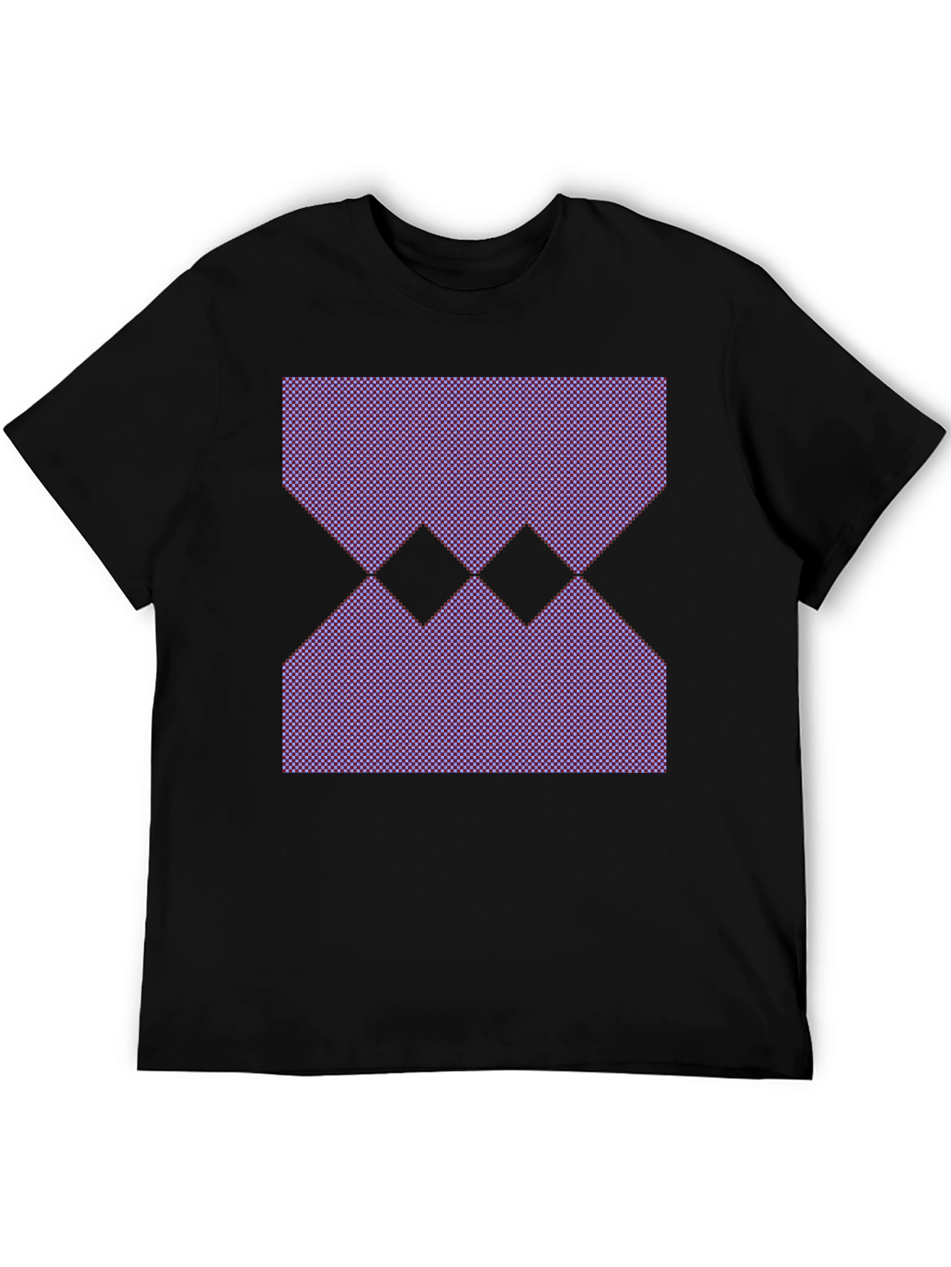 Geometric Pattern Black T-Shirt