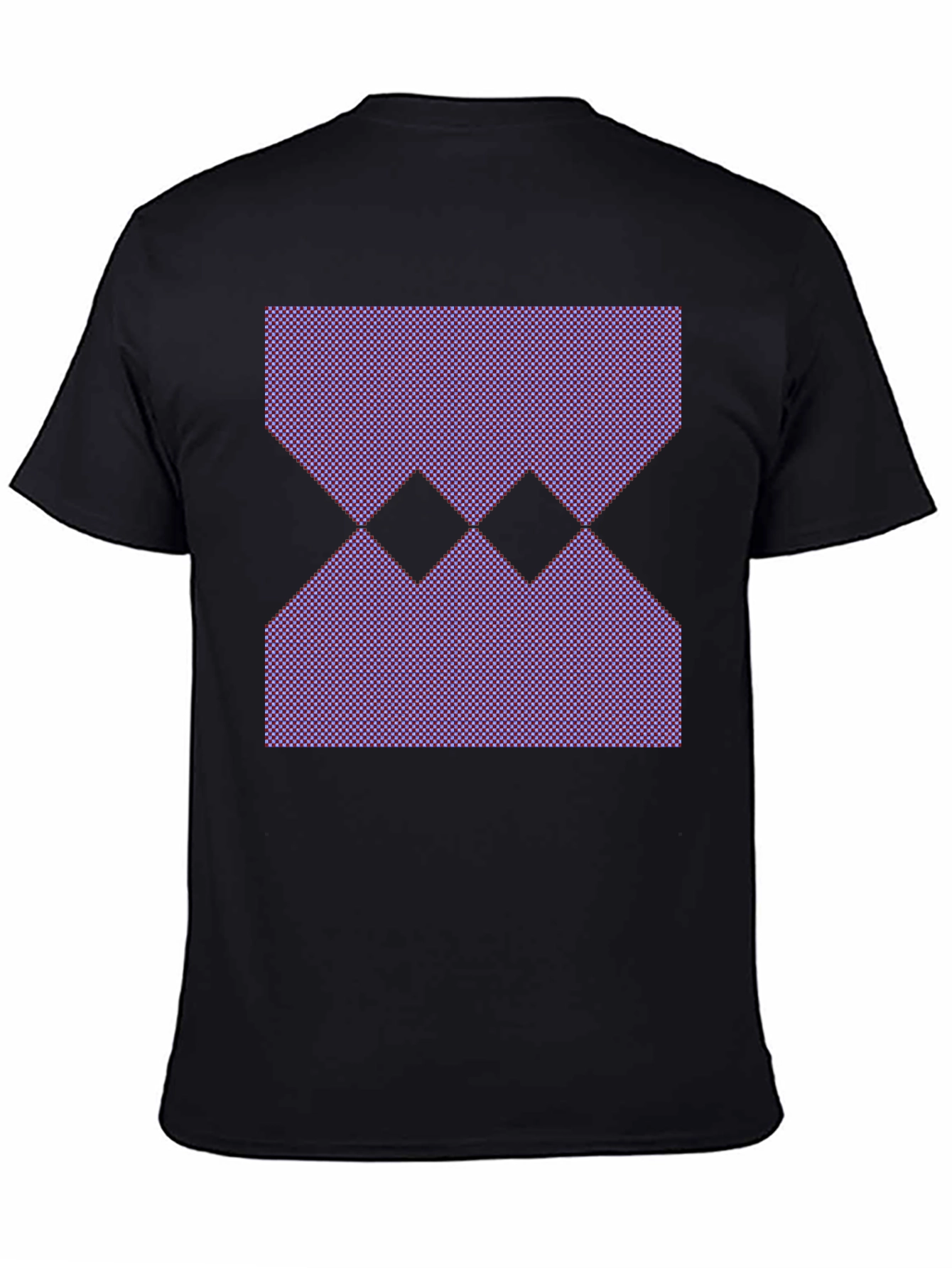 Geometric Pattern Black T-Shirt