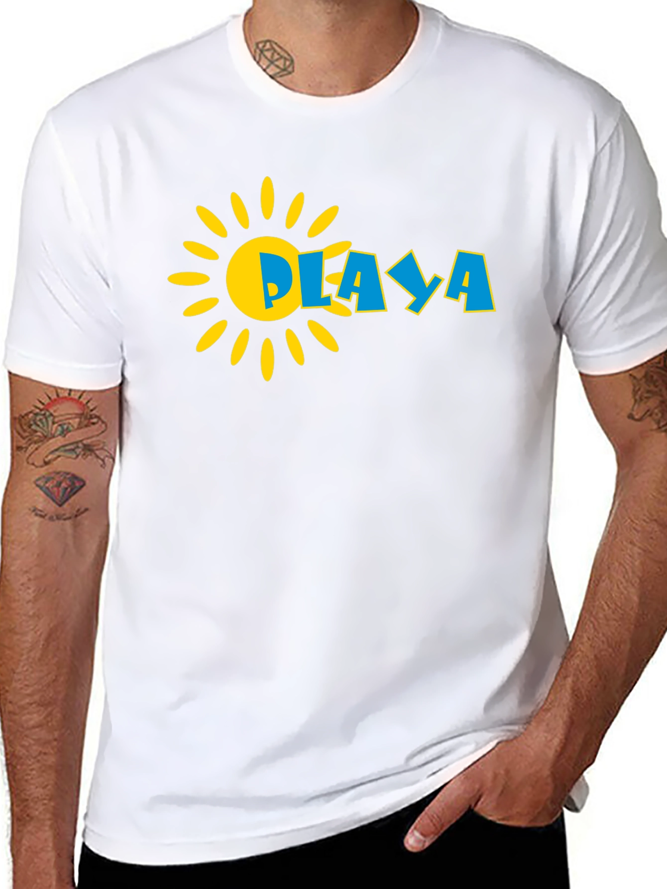 Playa Sun Graphic Black T-Shirt