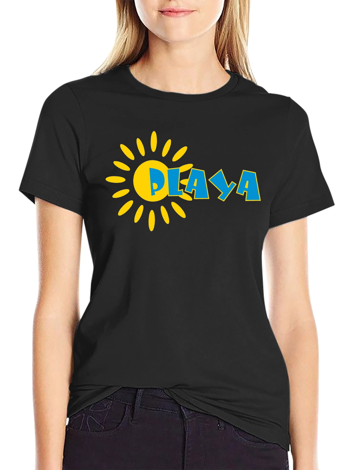 Playa Sun Graphic Black T-Shirt