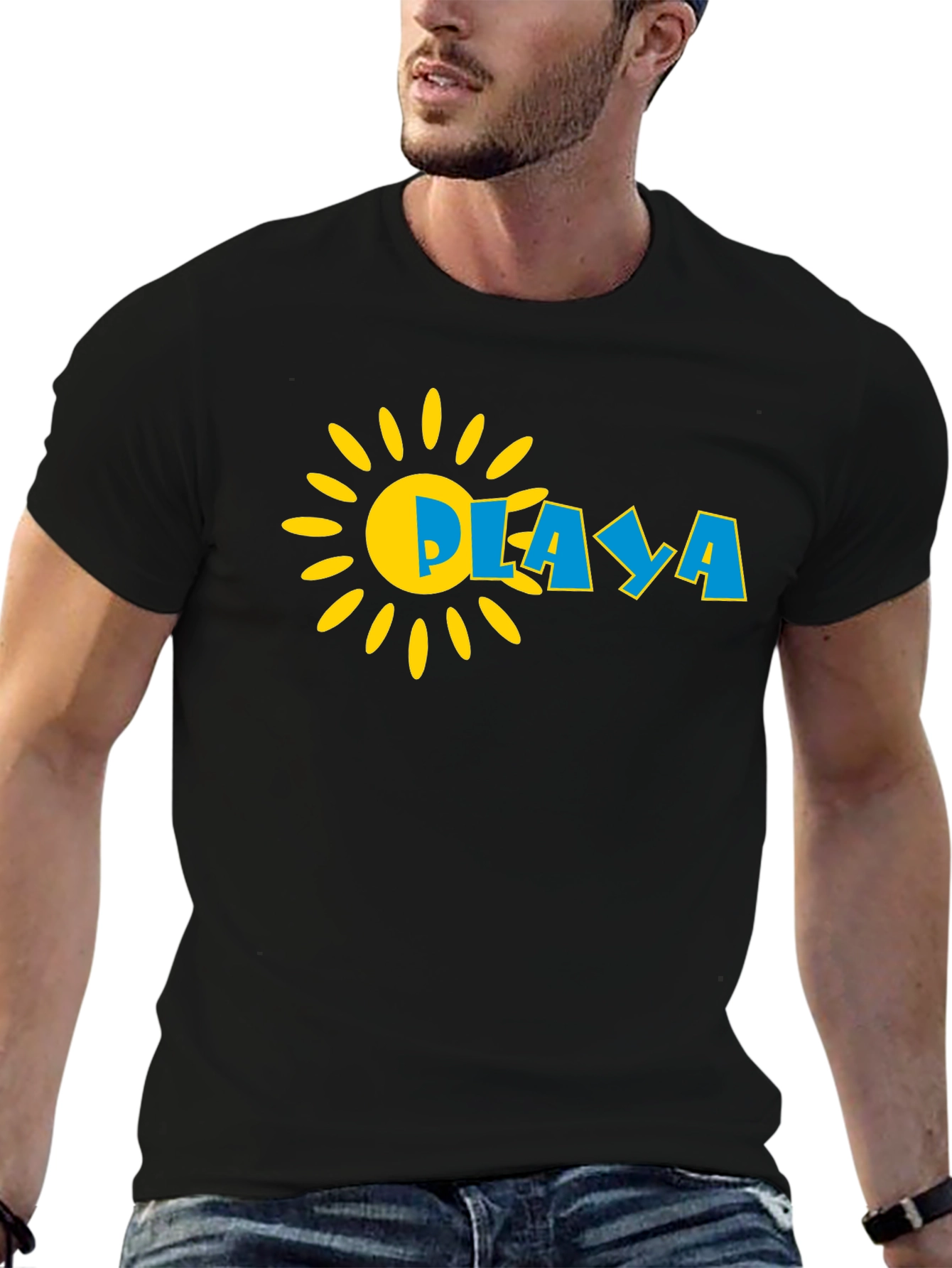 Playa Sun Graphic Black T-Shirt