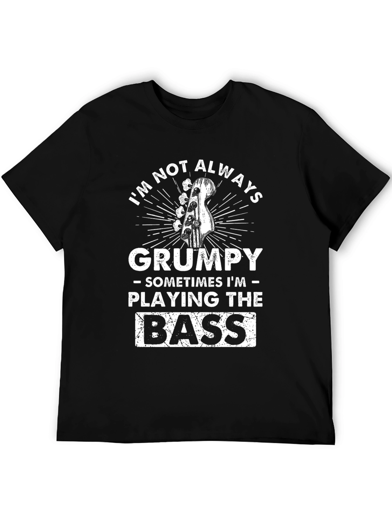Grumpy Bass Player T-Shirt - Funny Musician Tee