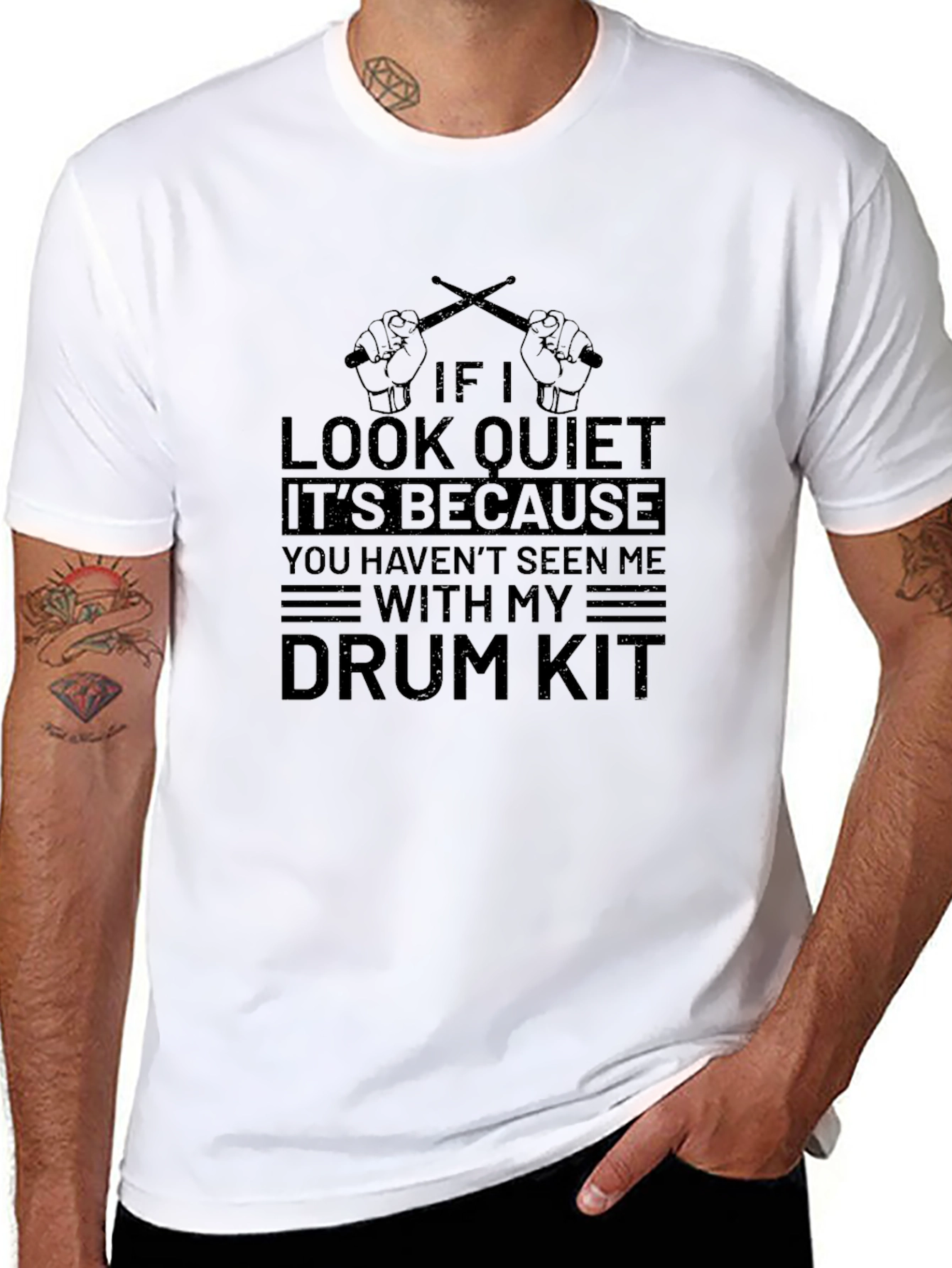 If I Look Quiet Drum Kit T-Shirt