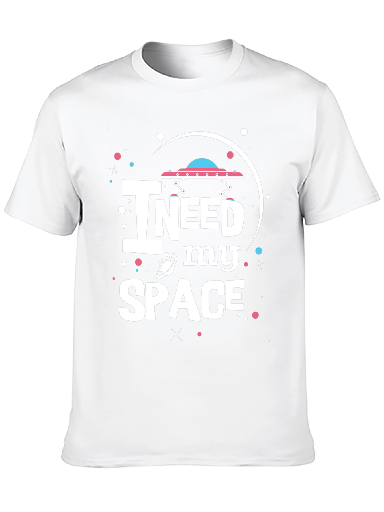 I Need My Space Black Graphic T-Shirt