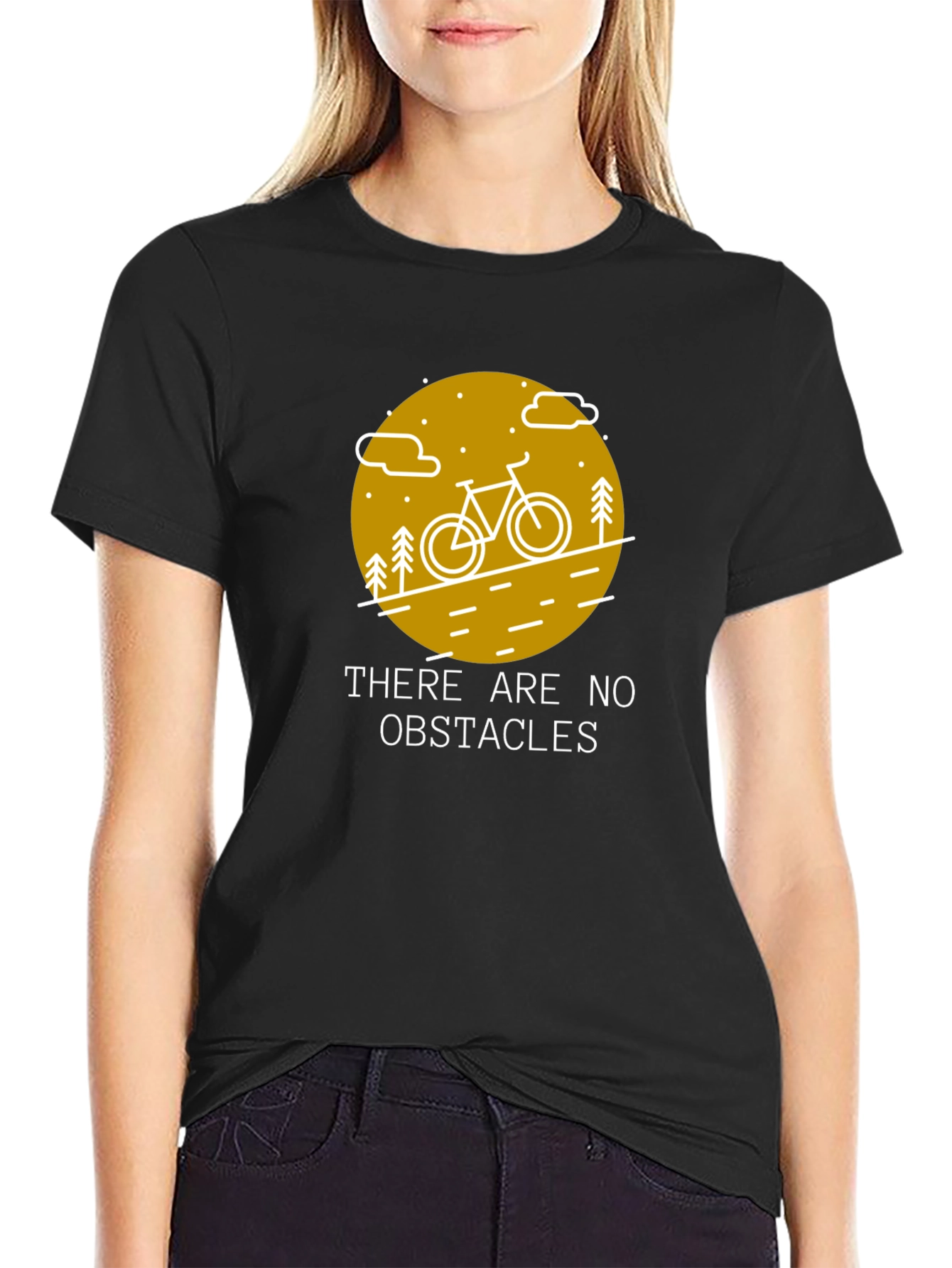 Obstacle Free Biking Graphic Tee