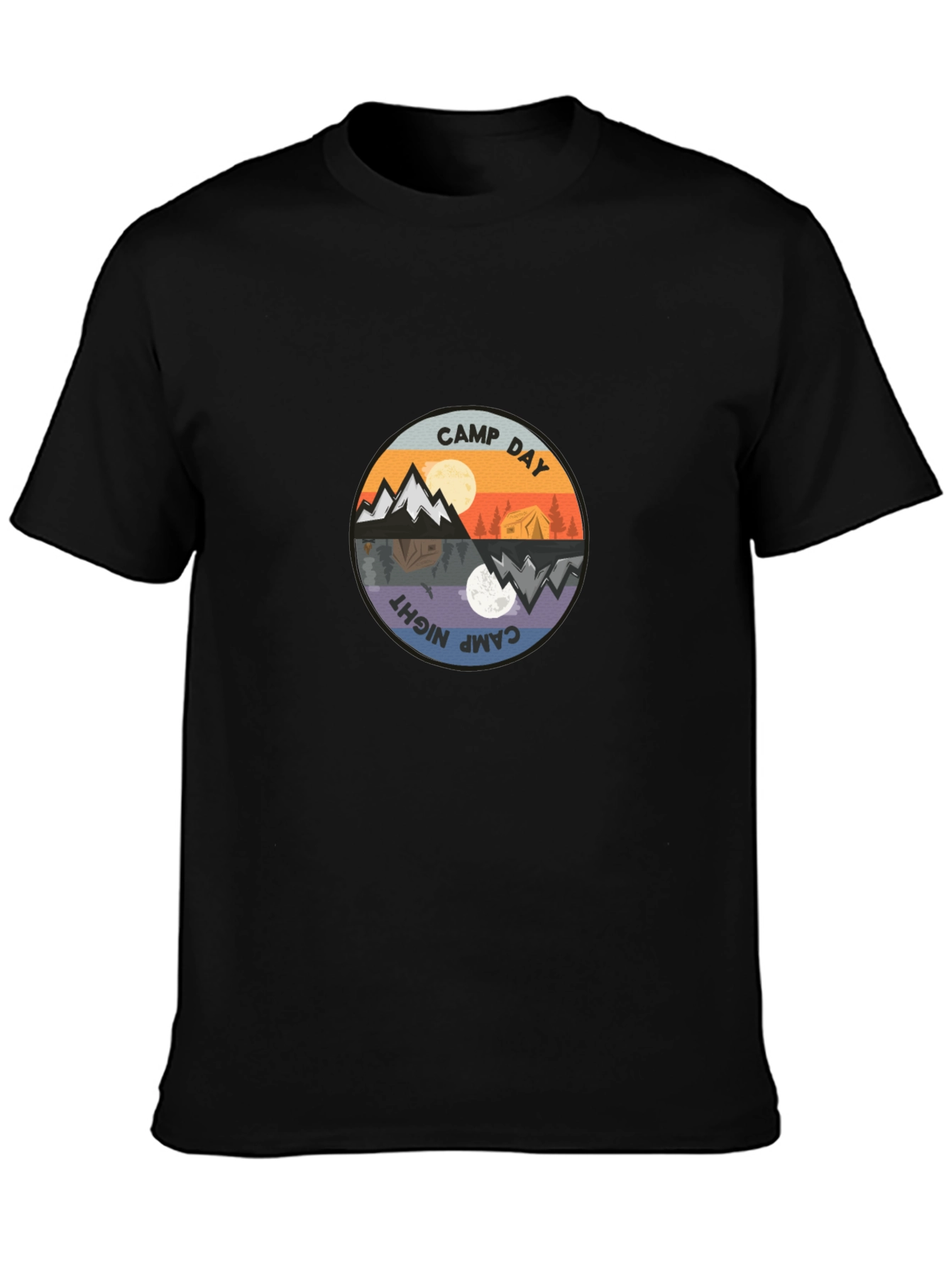 Camp Day & Night Graphic Tee