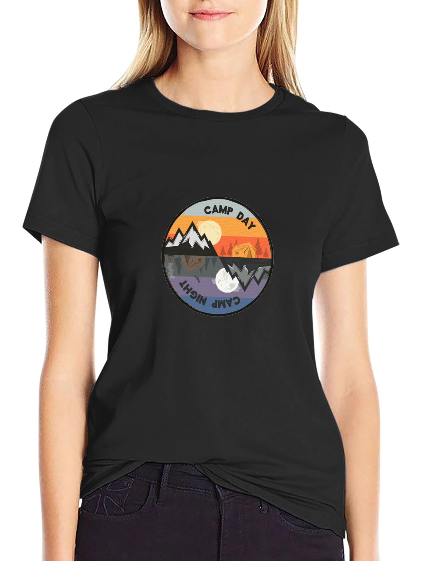 Camp Day & Night Graphic Tee