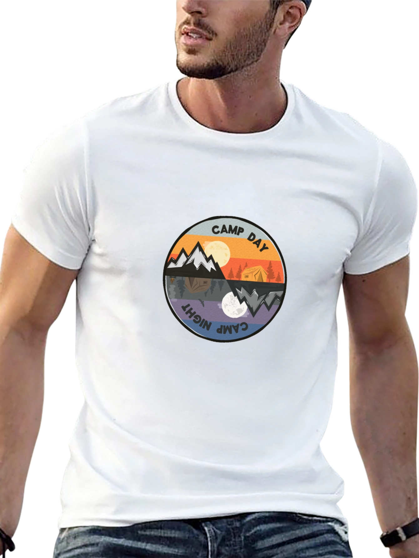 Camp Day & Night Graphic Tee
