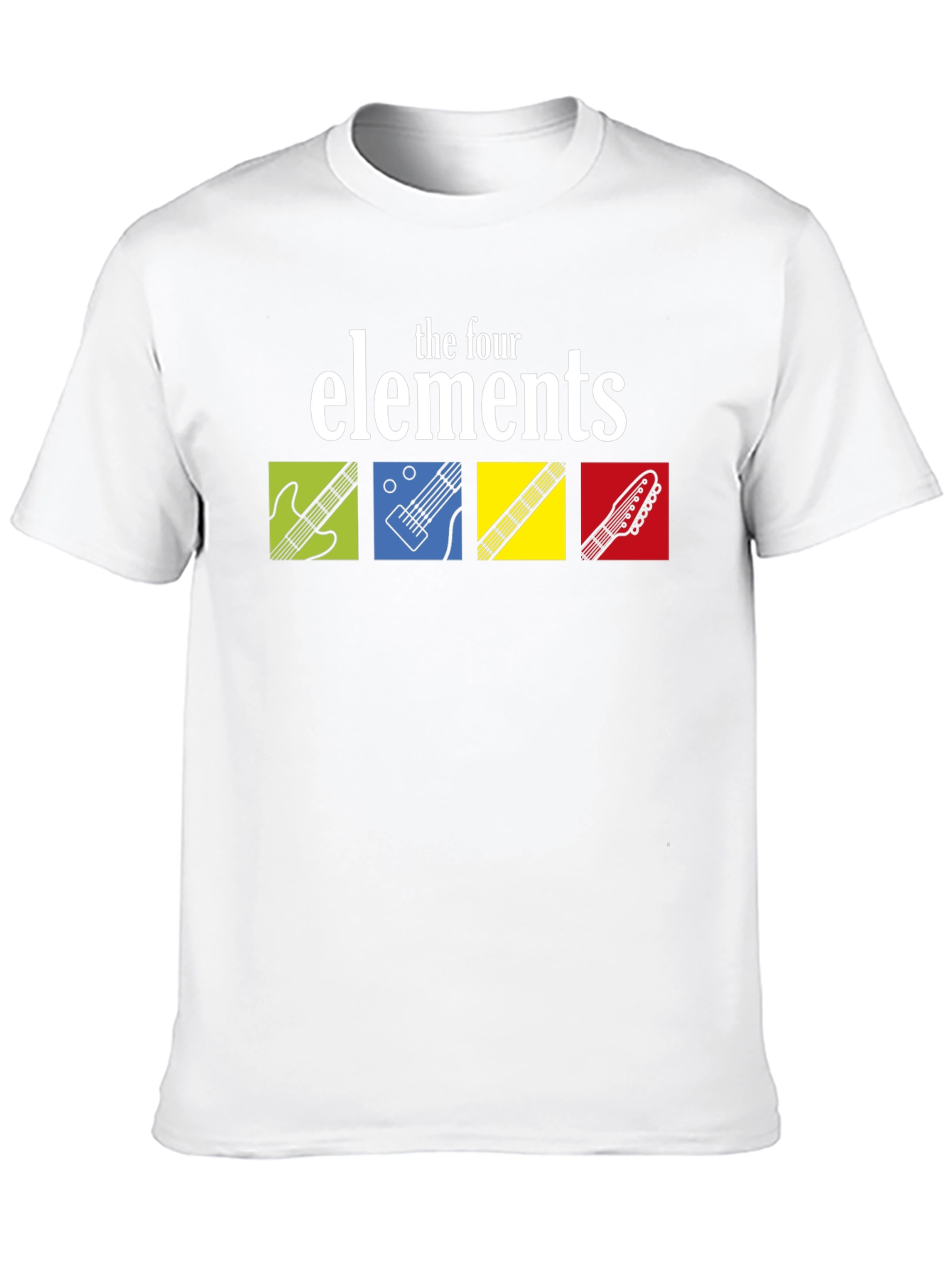 The Four Elements Guitar T-Shirt - Black