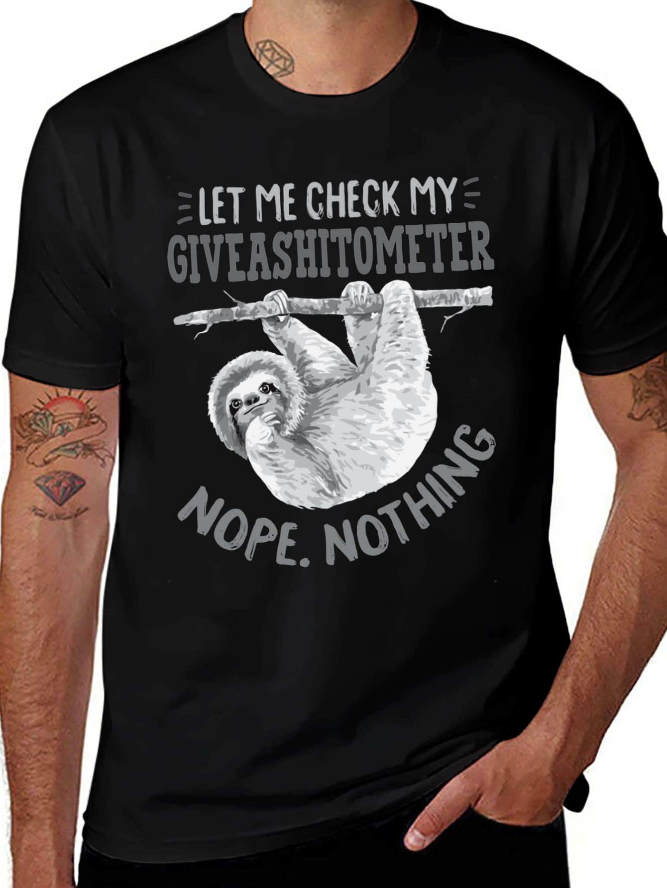 Giveashitometer Sloth T-Shirt