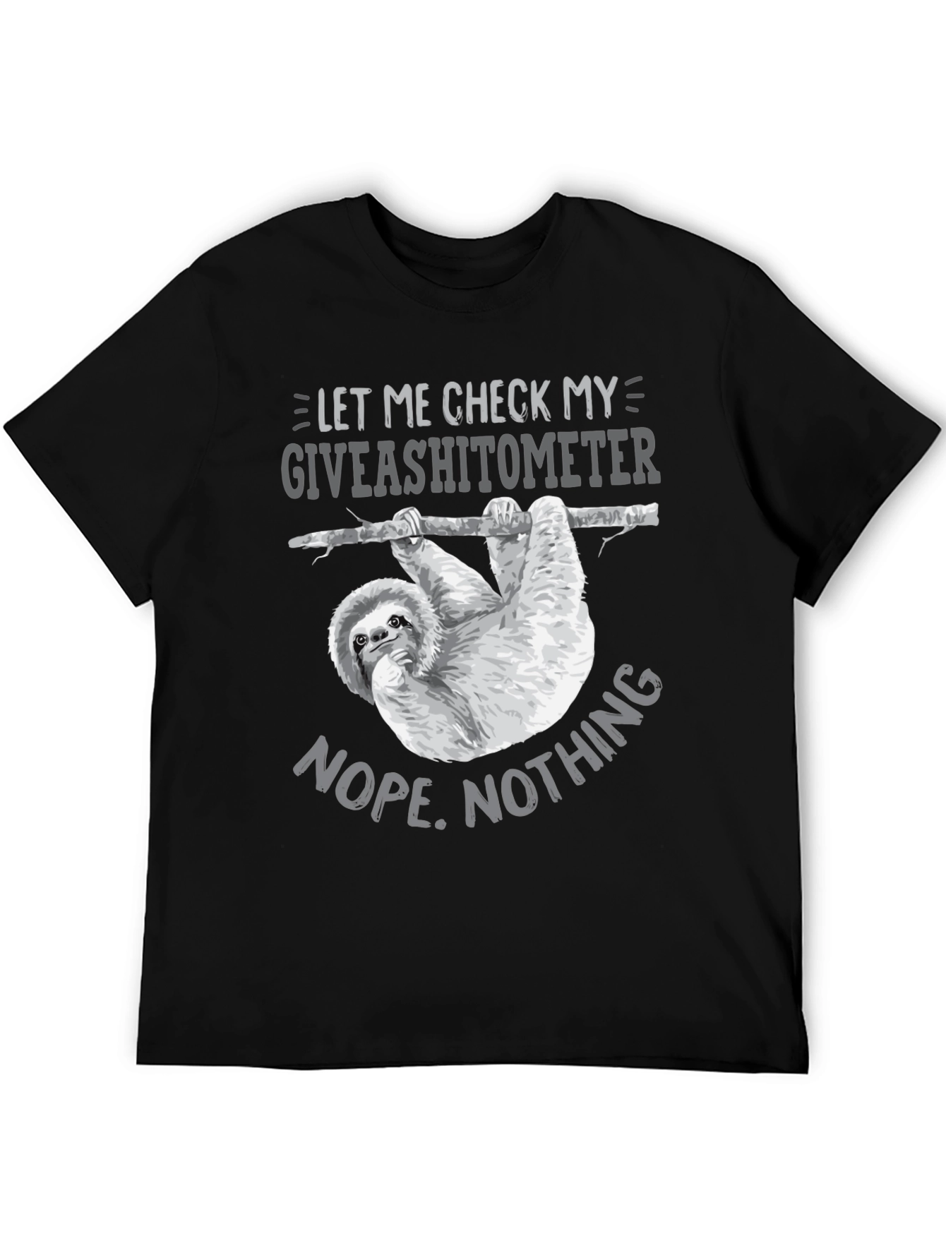 Giveashitometer Sloth T-Shirt