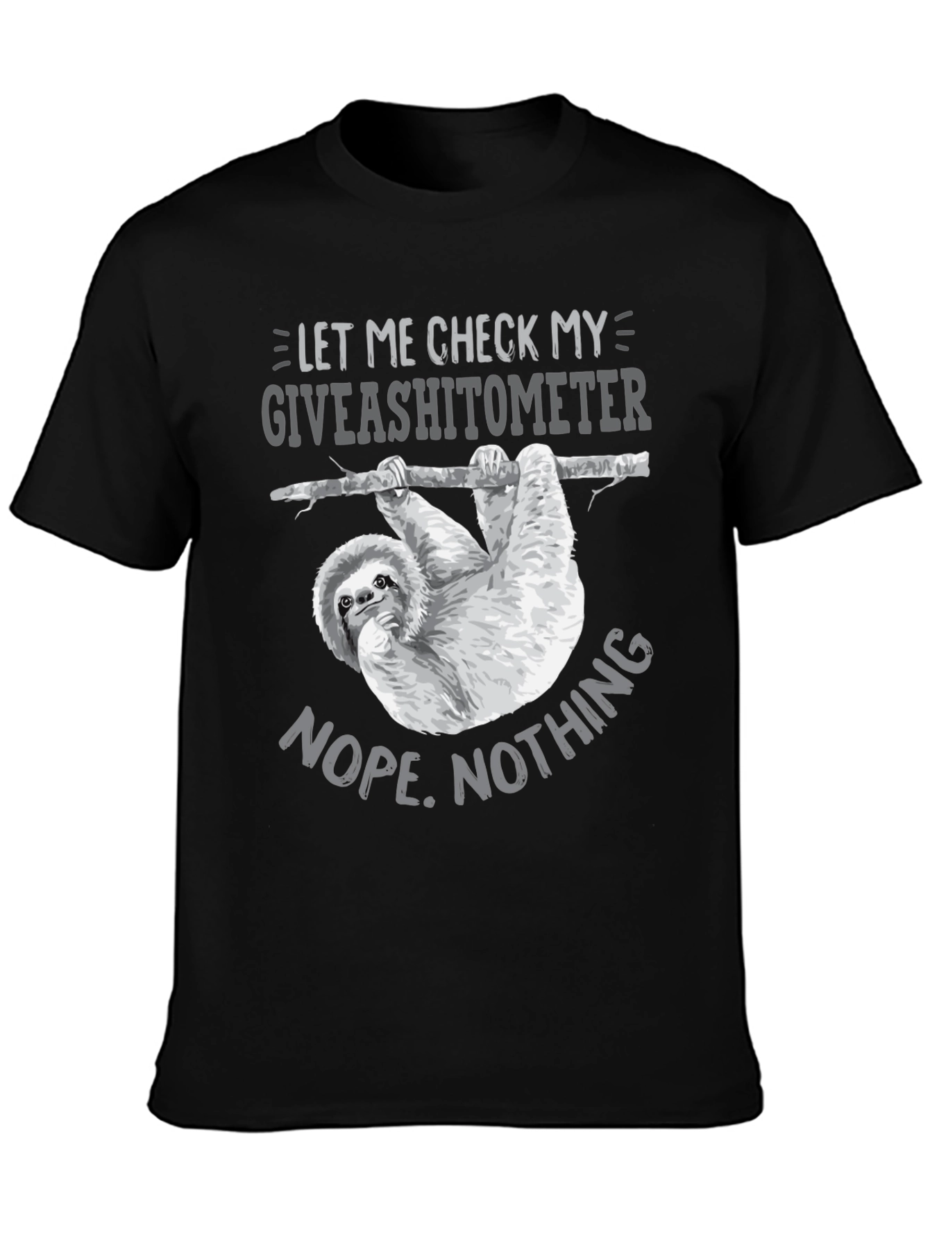 Giveashitometer Sloth T-Shirt