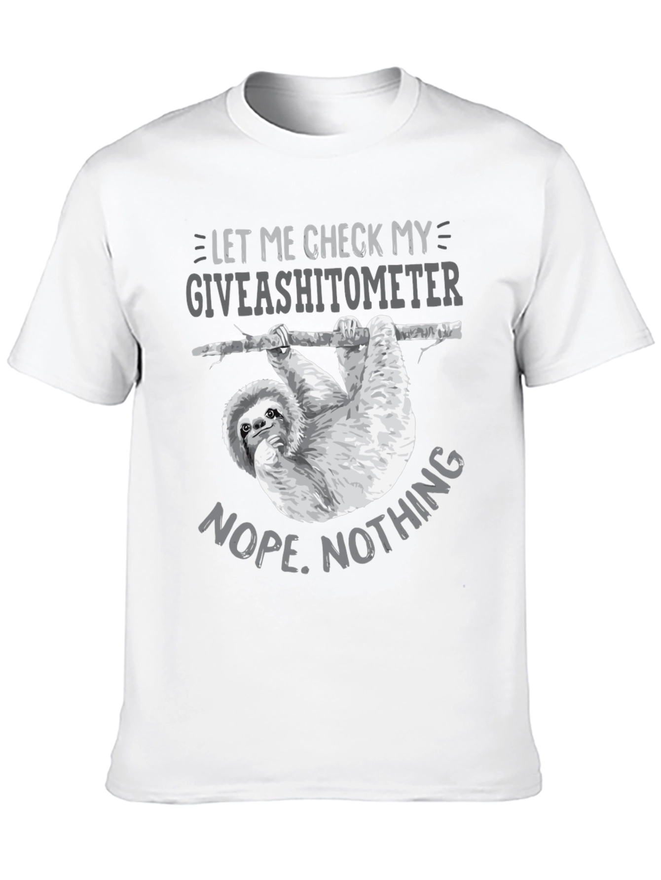 Giveashitometer Sloth T-Shirt