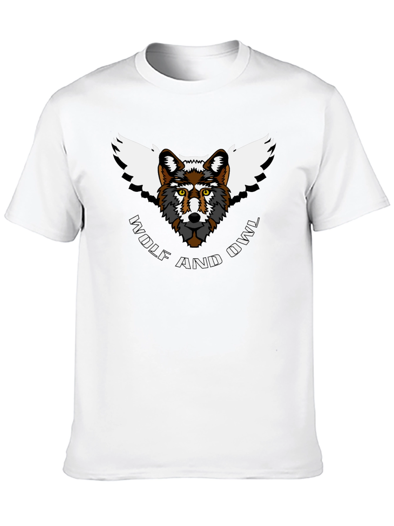 Wolf and Owl T-Shirt - Unique Animal Design