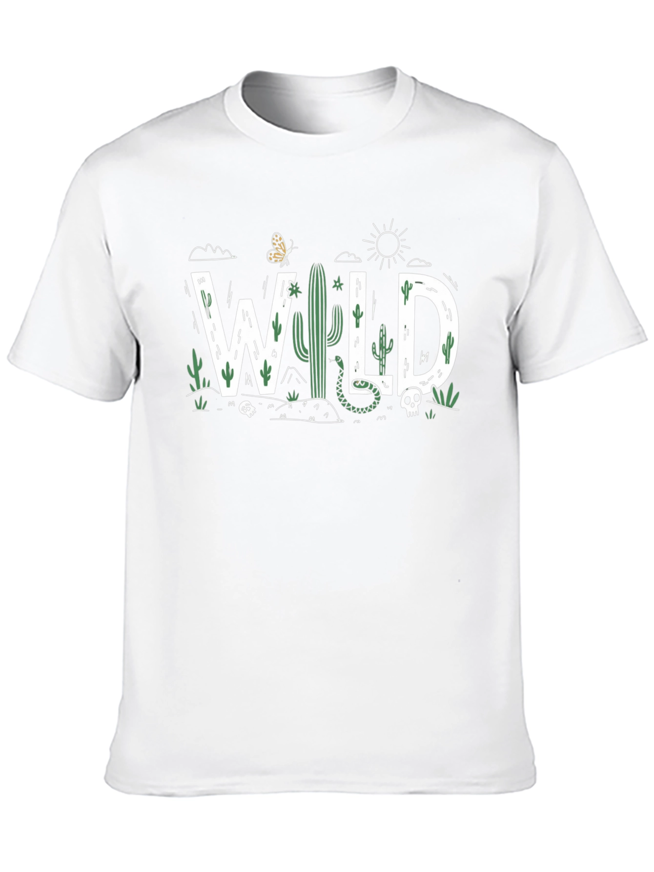 Wild Desert Graphic Tee - Unisex Black Shirt