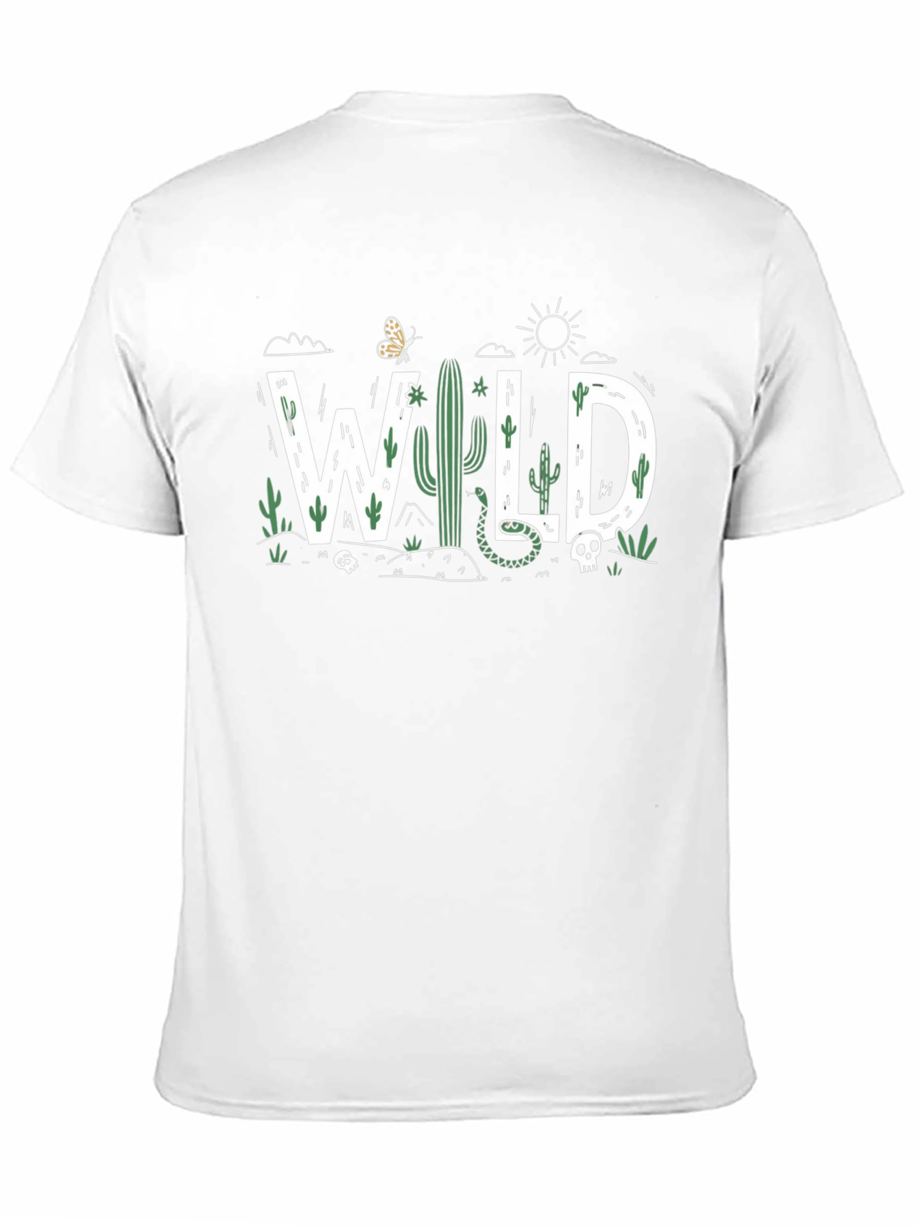 Wild Desert Graphic Tee - Unisex Black Shirt