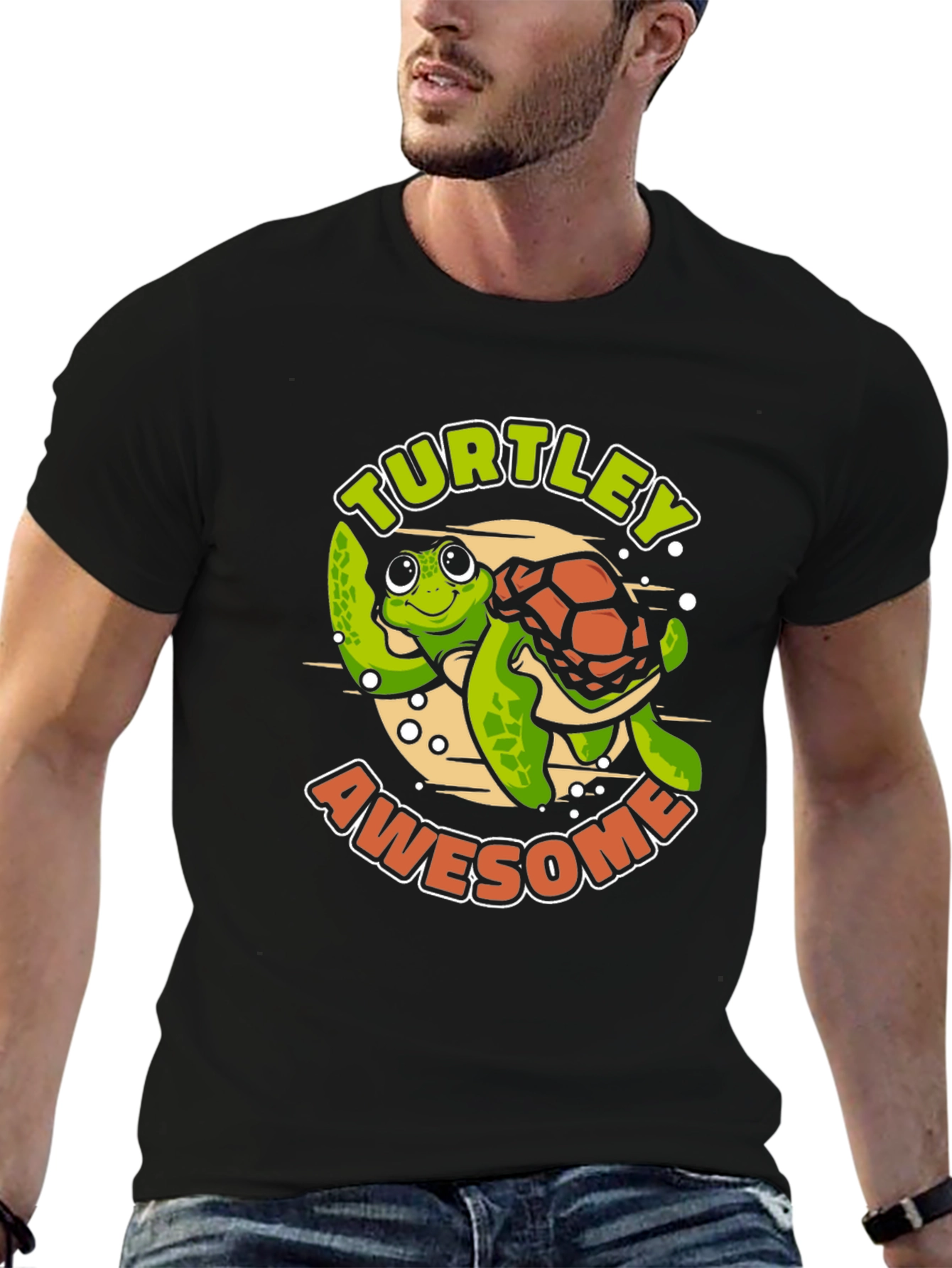 Turtlely Awesome Black T-Shirt