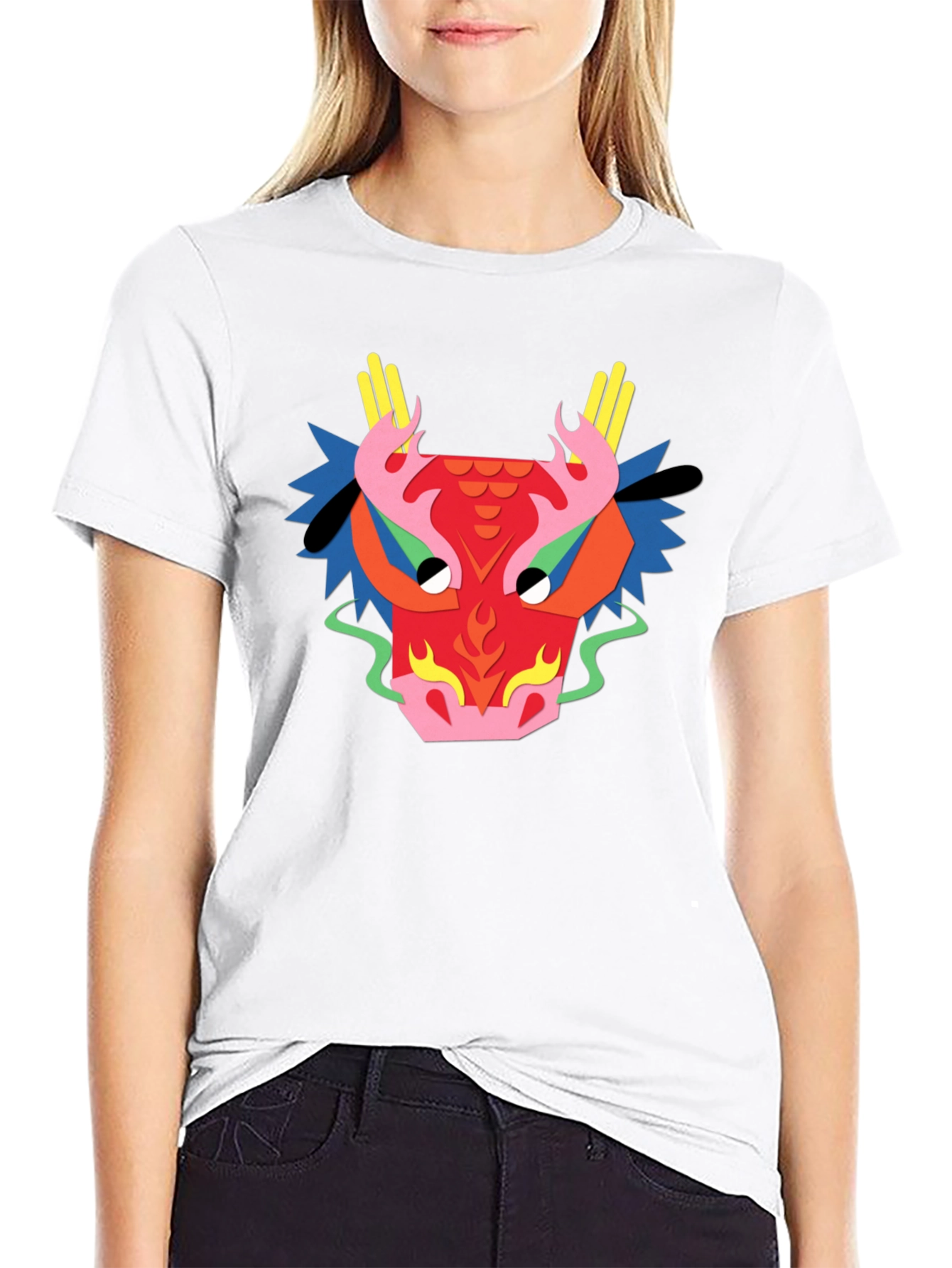 Dragon Graphic Tee - Unique Design Black T-Shirt