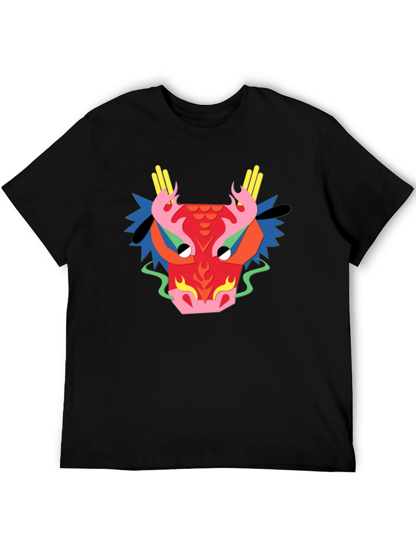 Dragon Graphic Tee - Unique Design Black T-Shirt