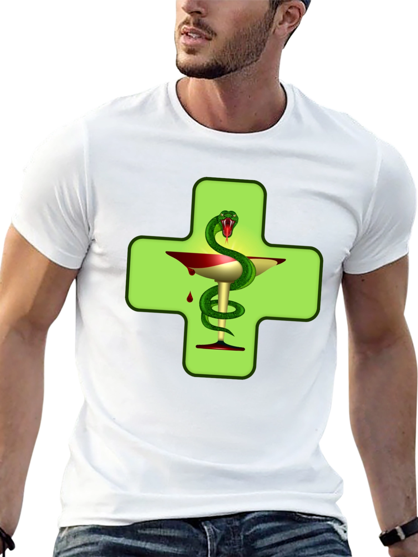 Caduceus T-Shirt: Medicine Symbol Tee