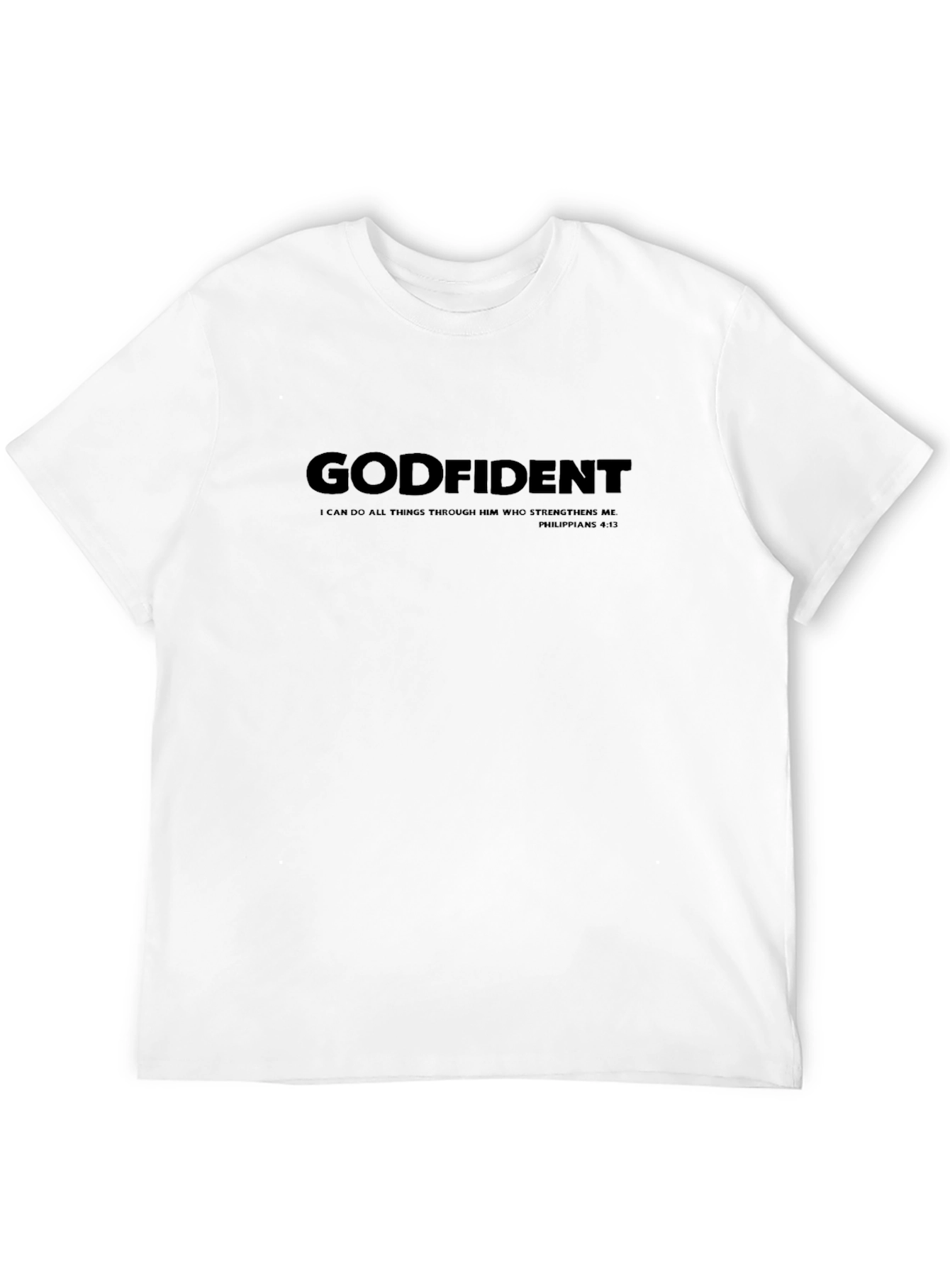 Godfident Black Christian T-Shirt