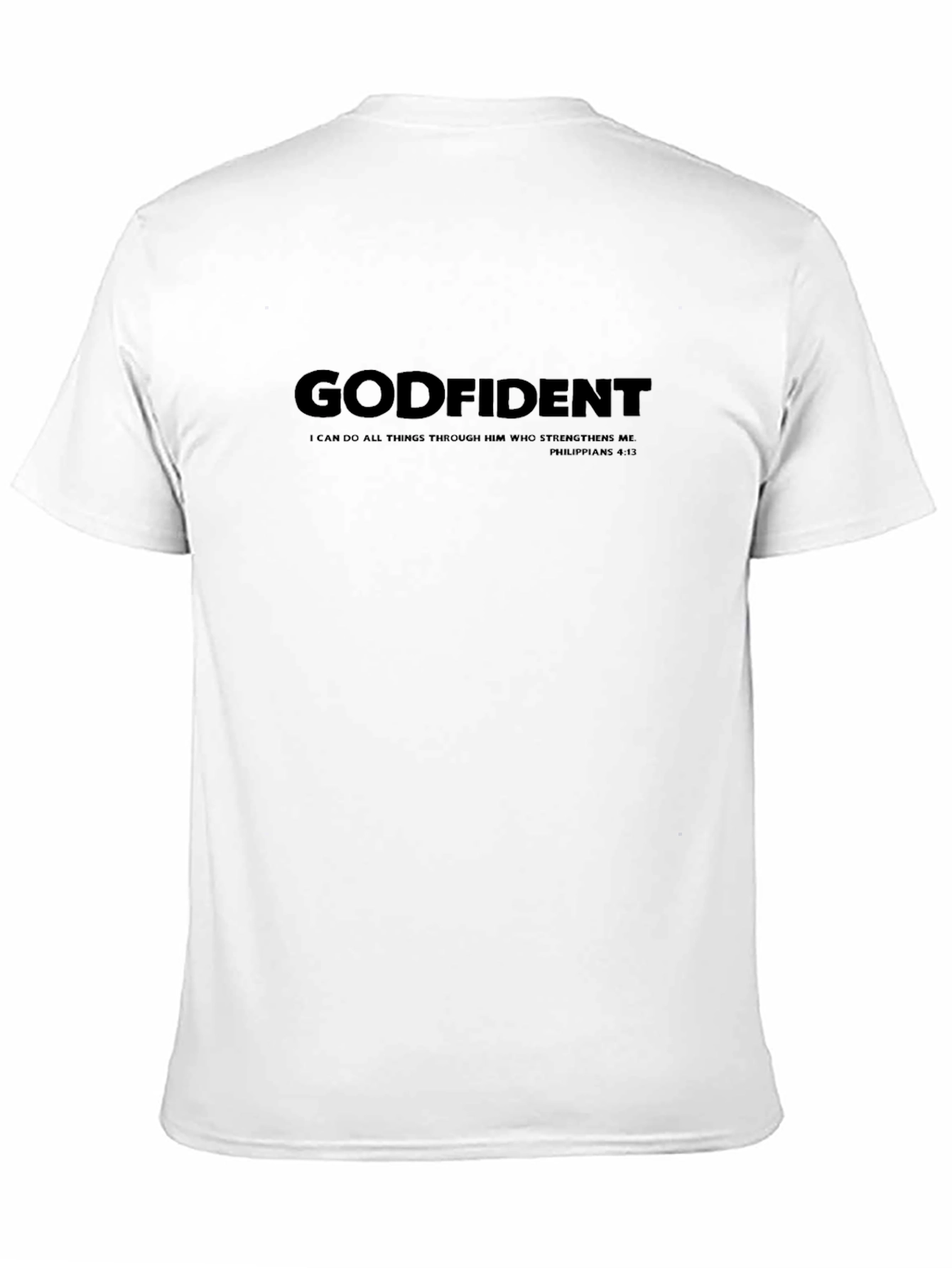 Godfident Black Christian T-Shirt