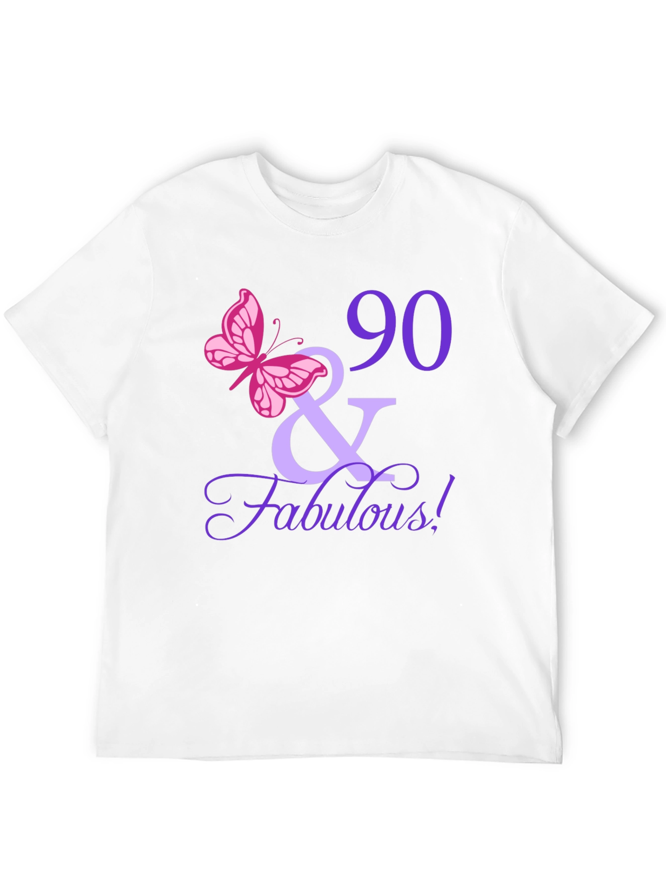 90 & Fabulous Birthday T-Shirt