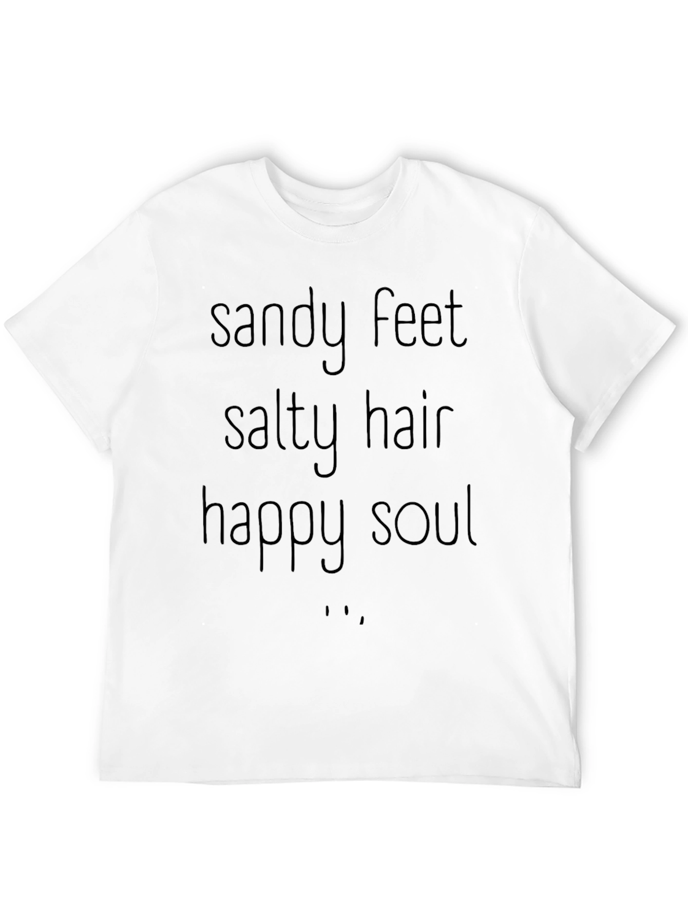 Sandy Feet Salty Hair Happy Soul Graphic Tee