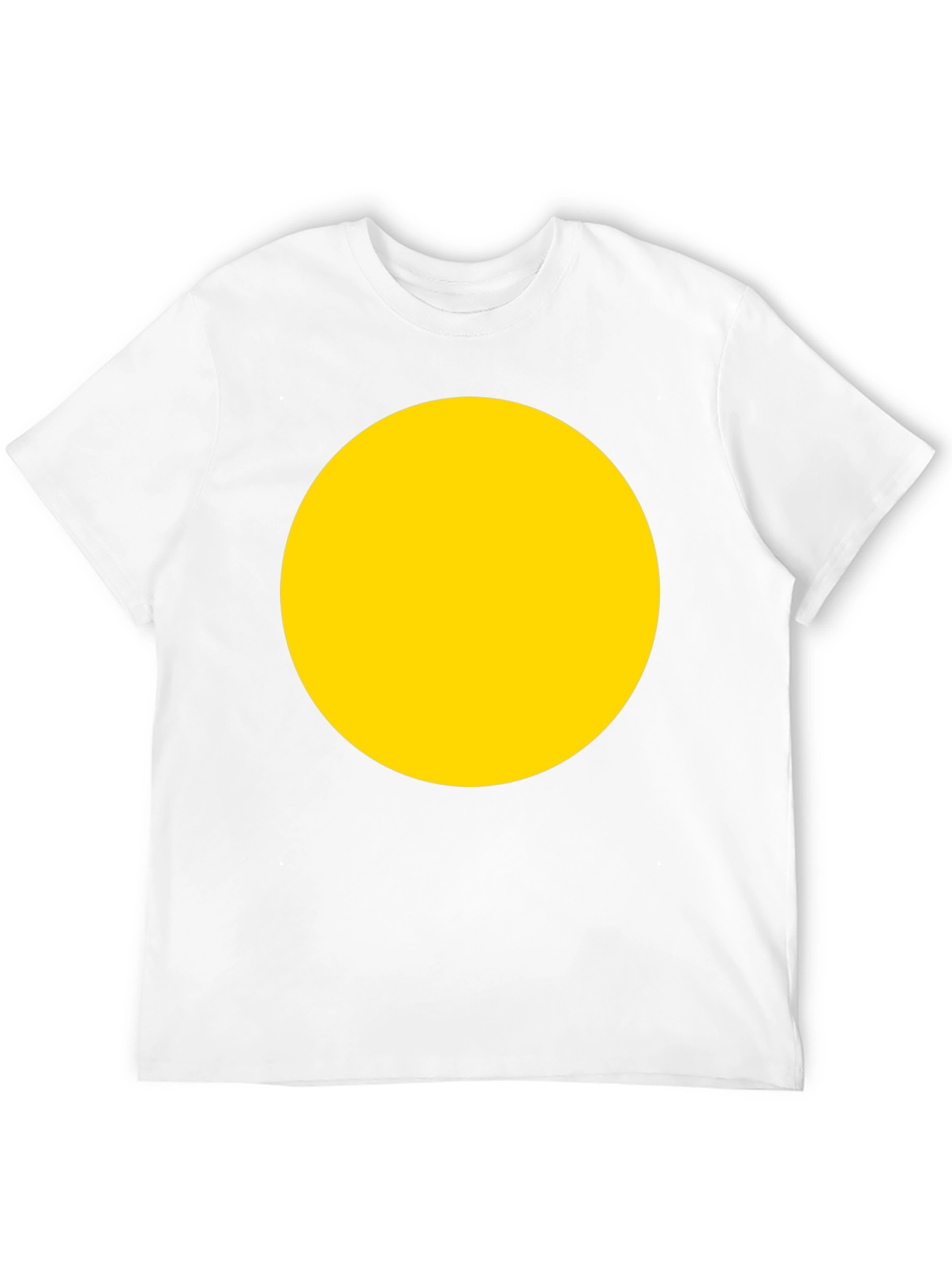 Bold Yellow Circle Black T-Shirt