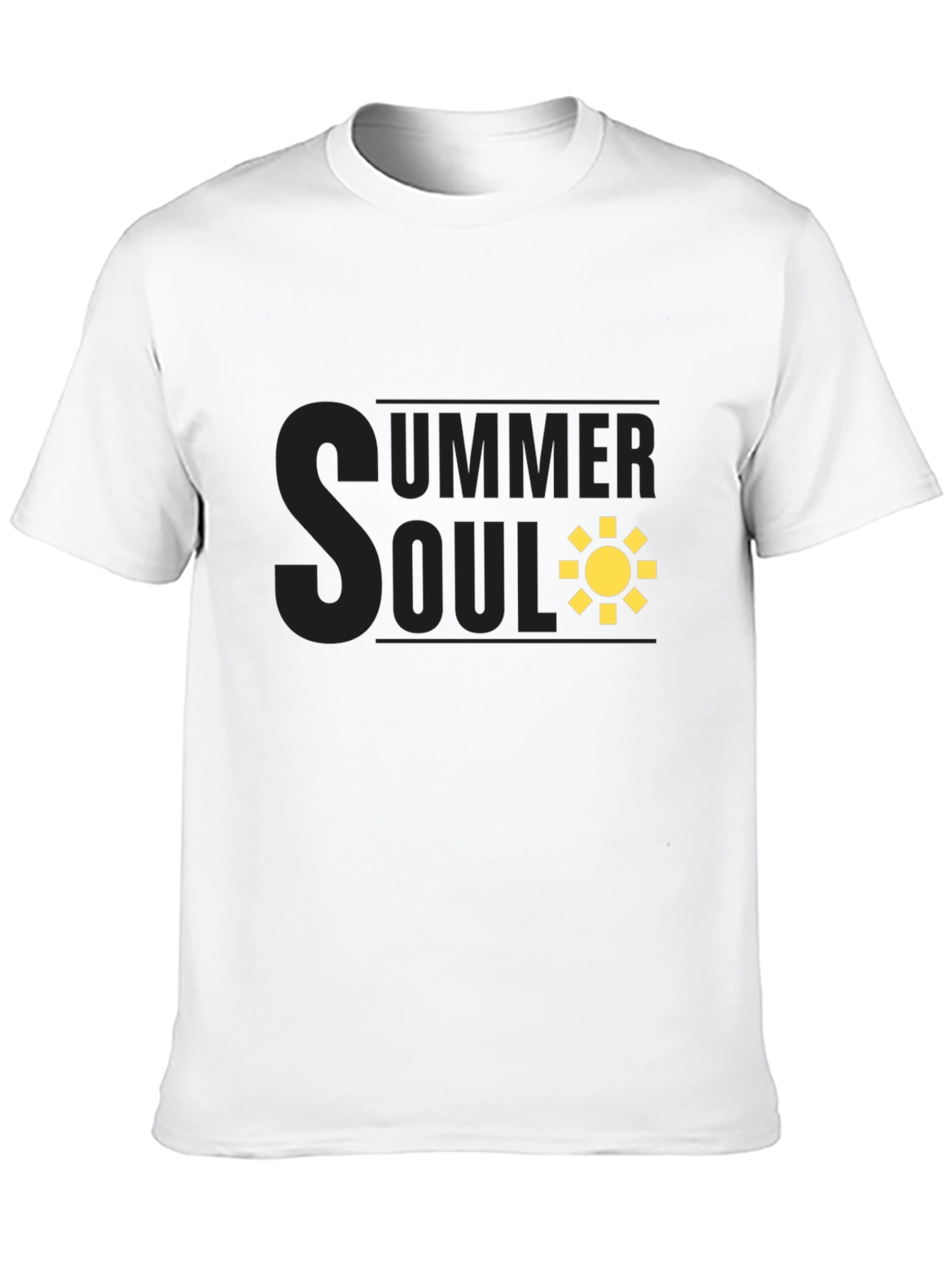 Summer Soul Graphic Tee - Black Casual T-Shirt