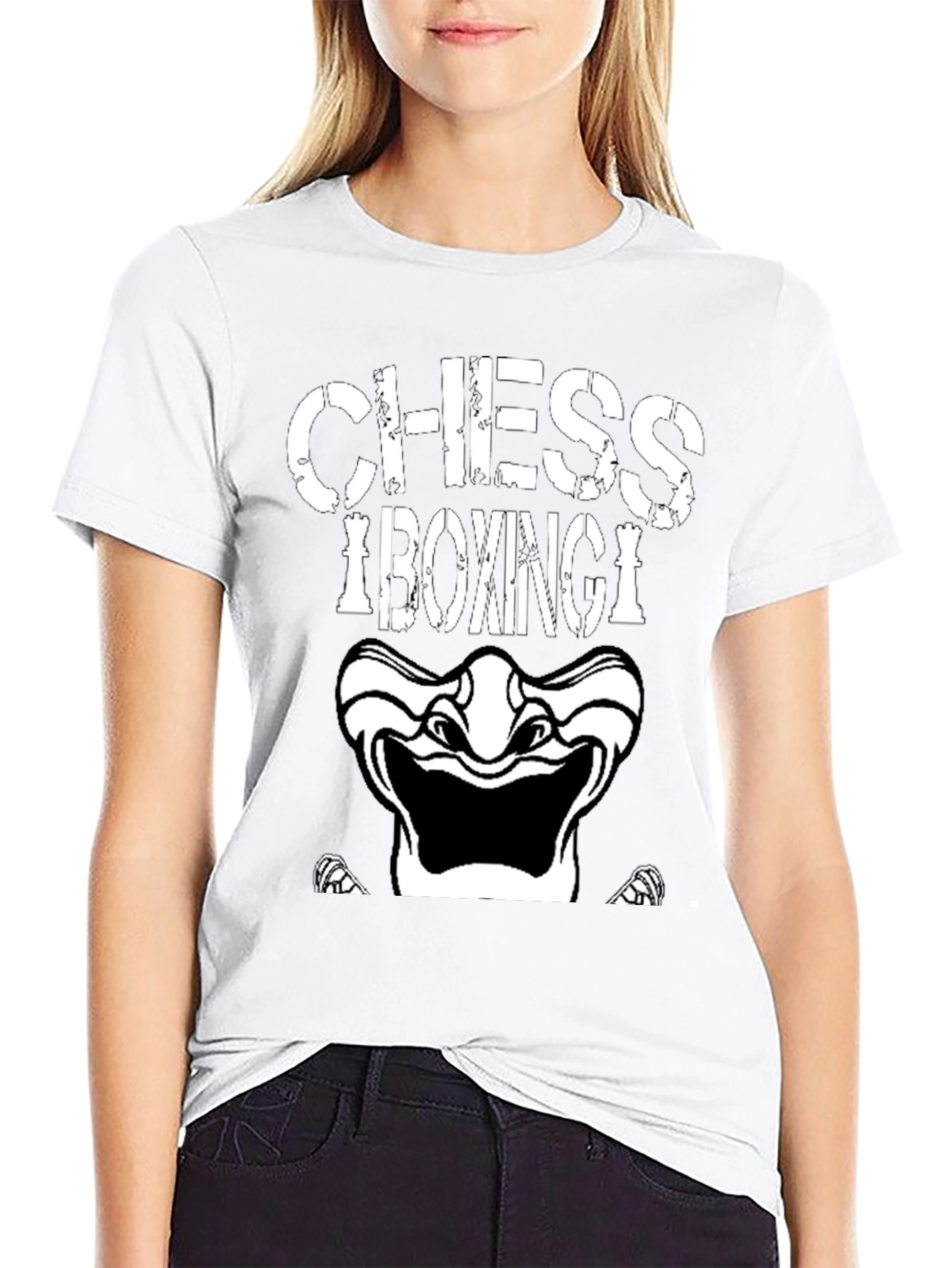 Chess Boxing Graphic Tee - Black
